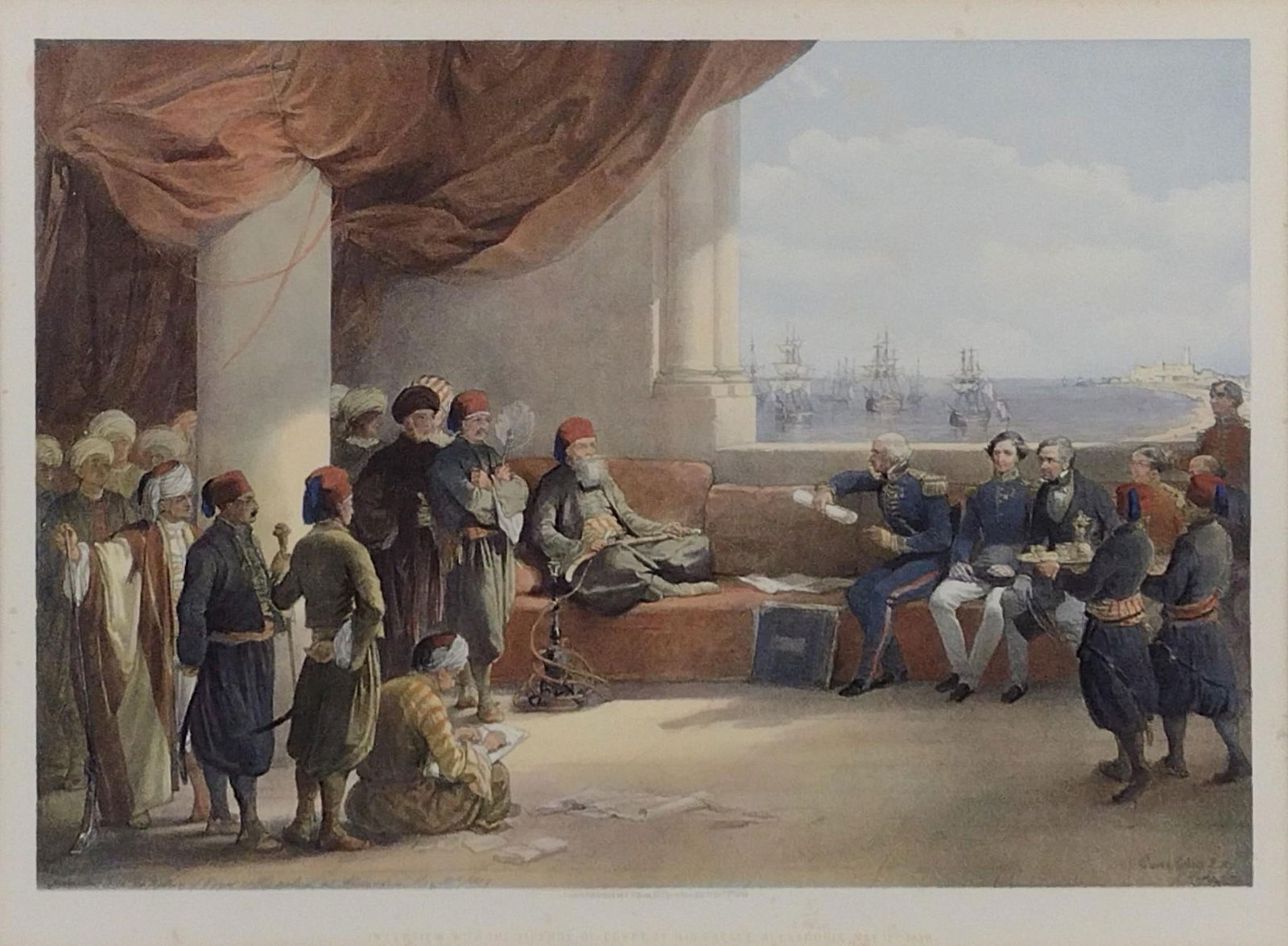 David Roberts "Interview with the Viceroy of Egypt At His Palace Alexandria" Print (1 of 6)