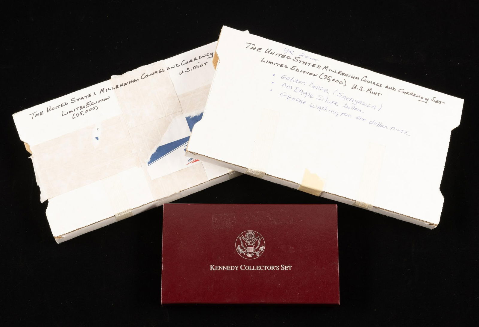 1998 Silver Kennedy Collectors Set Plus Two Millennium Coinage And Currency (1 of 7)