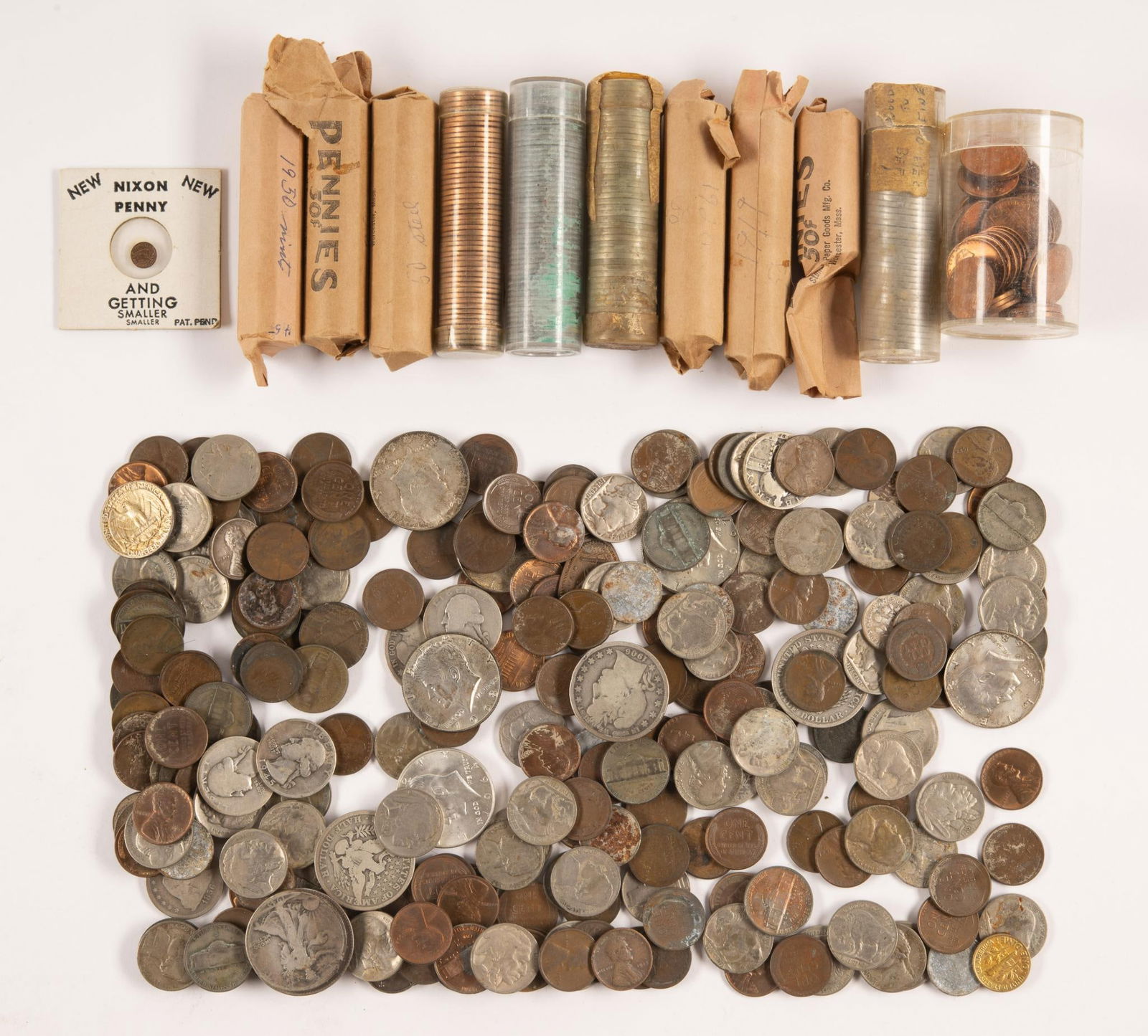 Silver Barber Capped Bust Buffalo Nickels Wheat Cents (1 of 4)