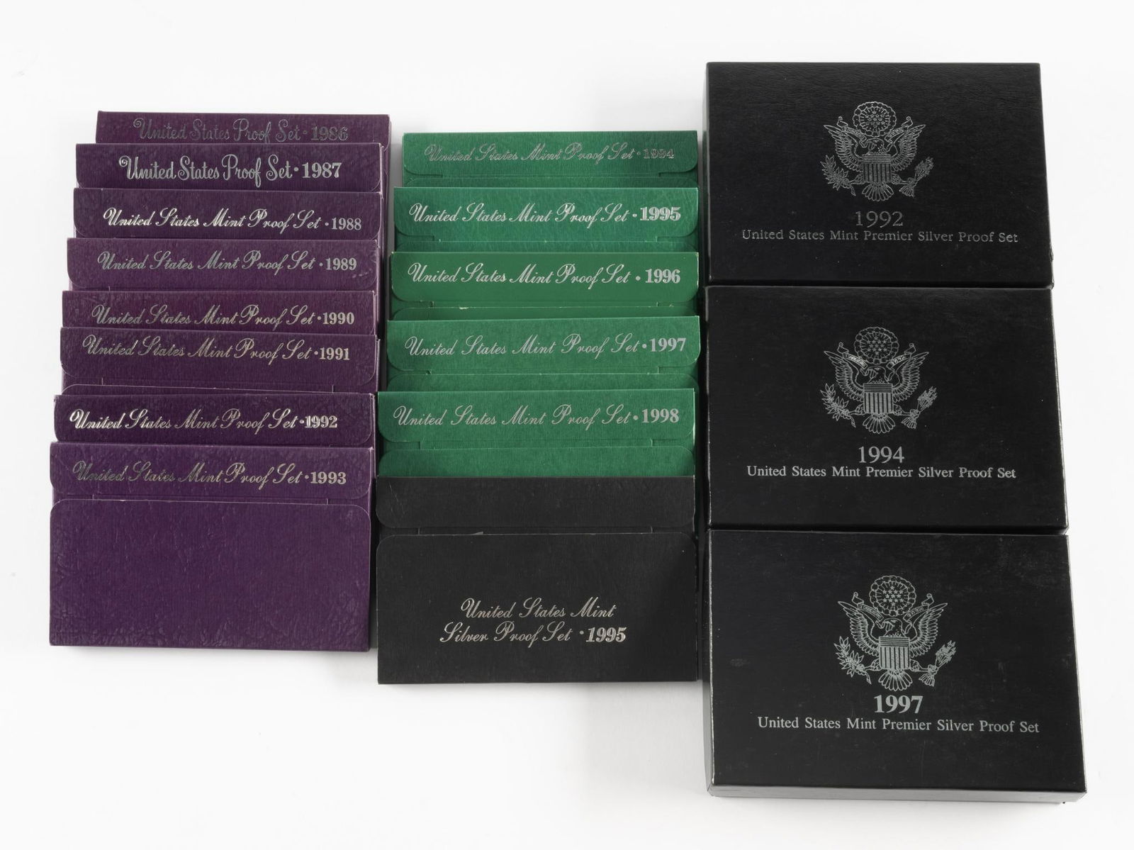 Seventeen Silver and Non-Silver Proof Sets 1990's (1 of 5)