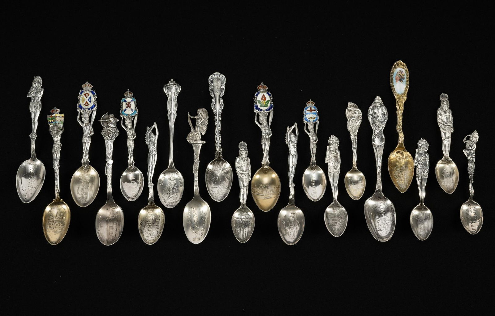 20 Sterling Silver Native American Souvenir Spoons (1 of 4)
