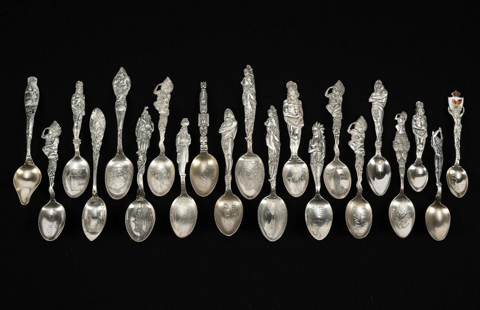 21 Sterling Silver Native American Souvenir Spoons (1 of 5)