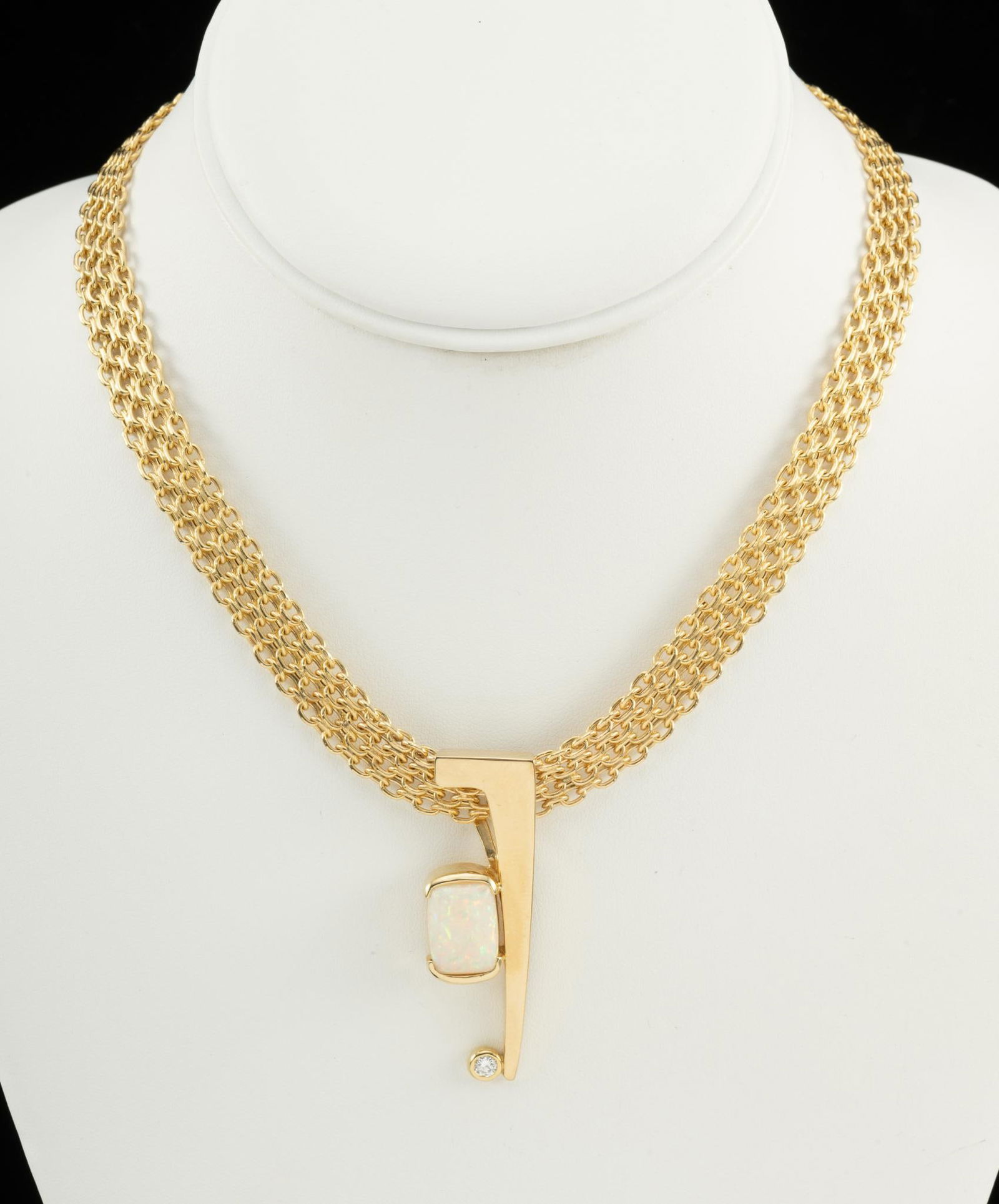 14K Gold and Opal Pendant Necklace (1 of 5)