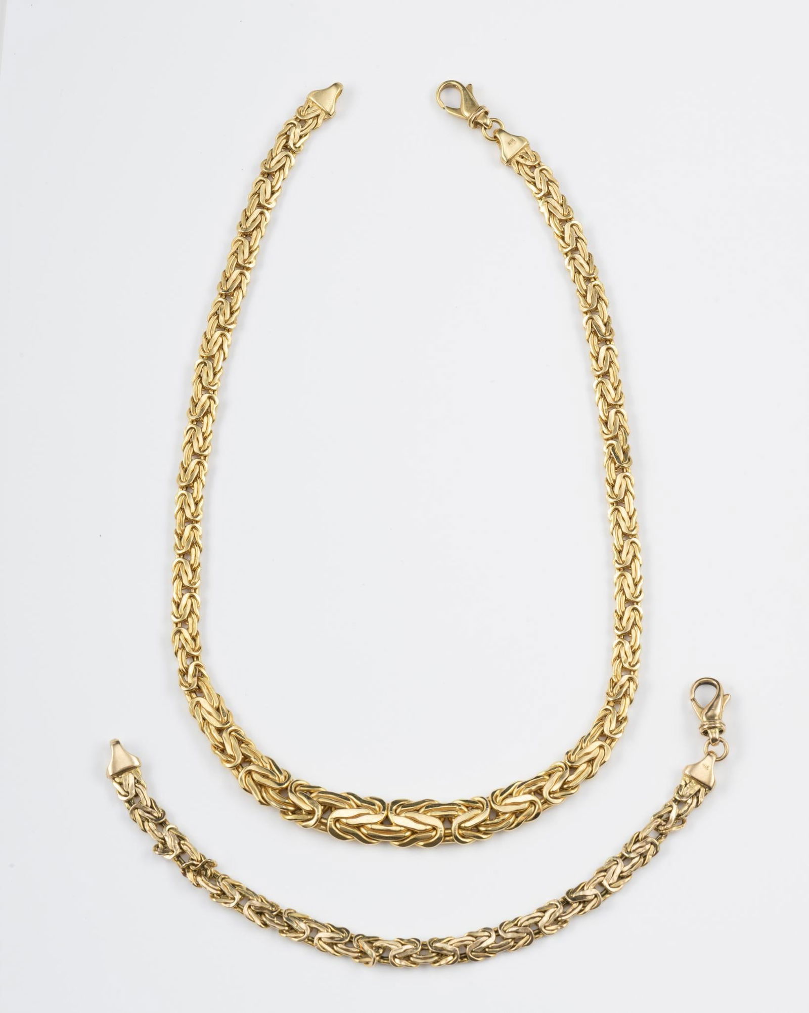 14K Gold Necklace and Bracelet (1 of 7)