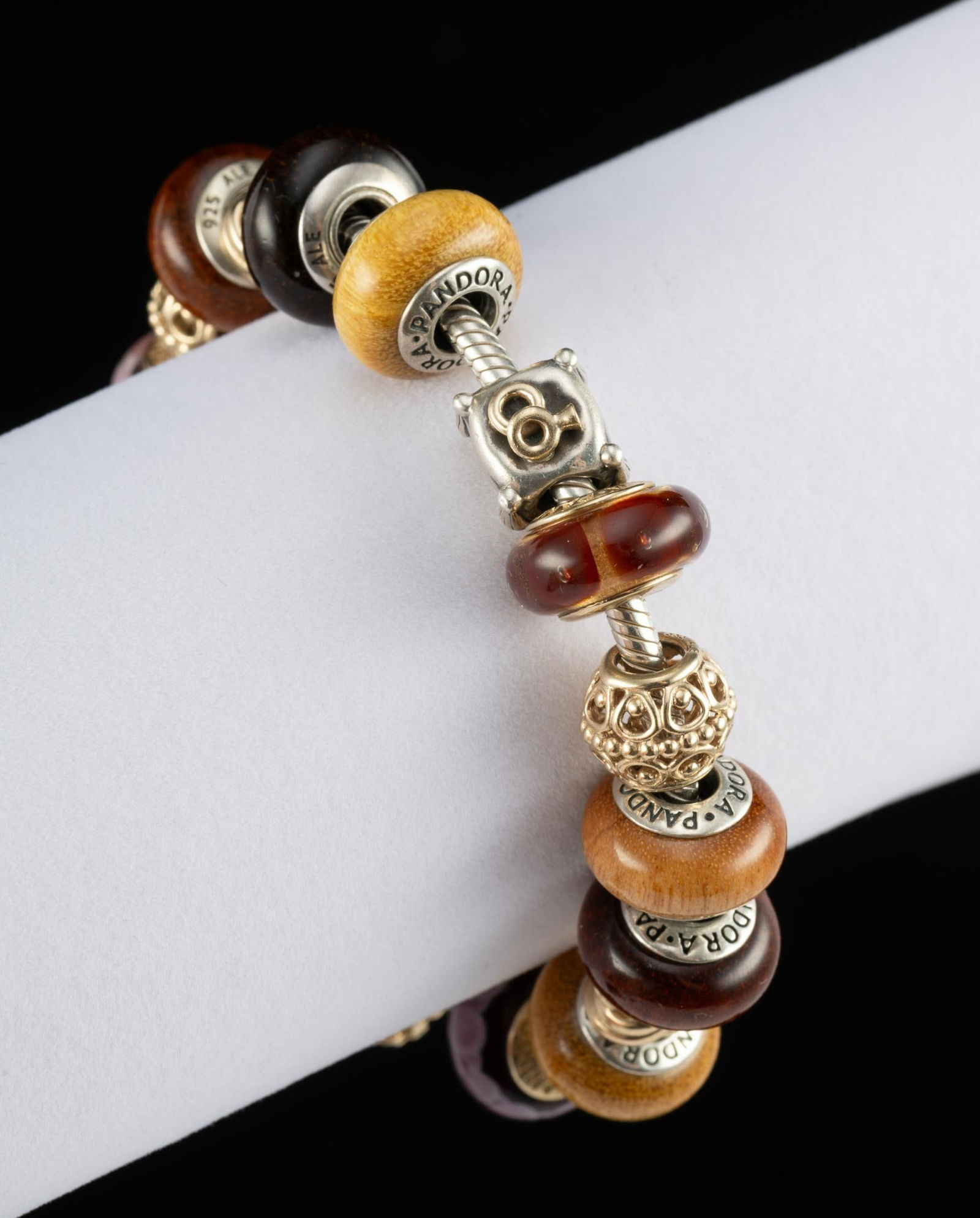 Pandora 14K Gold and Sterling Silver Bracelet (1 of 3)