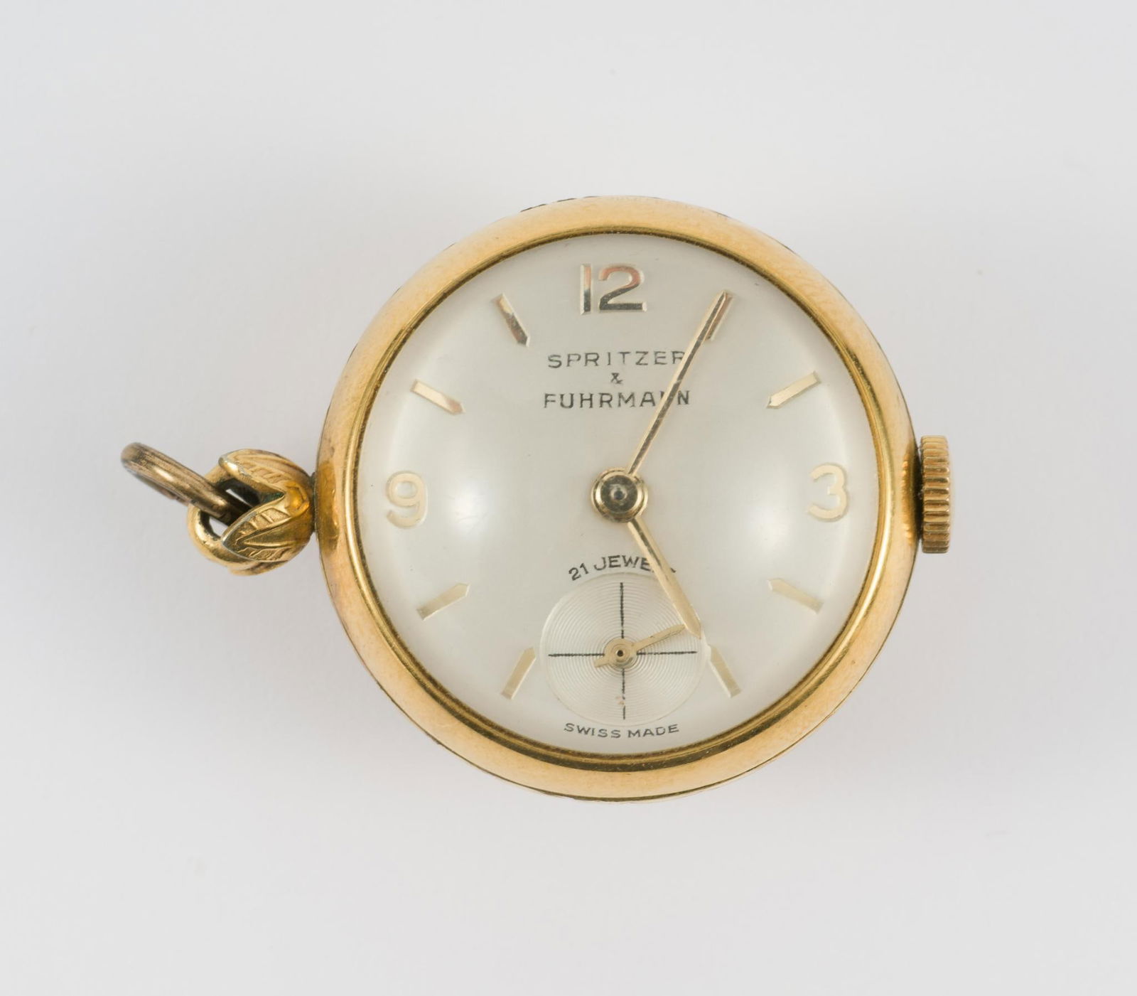 Spritzer And Fuhrmann Skeleton Bubble Pendant Watch (1 of 2)