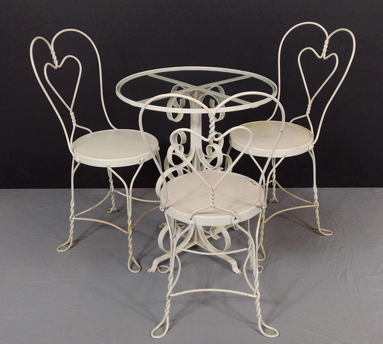 Ice Cream Parlor Table & Chairs Set (1 of 8)