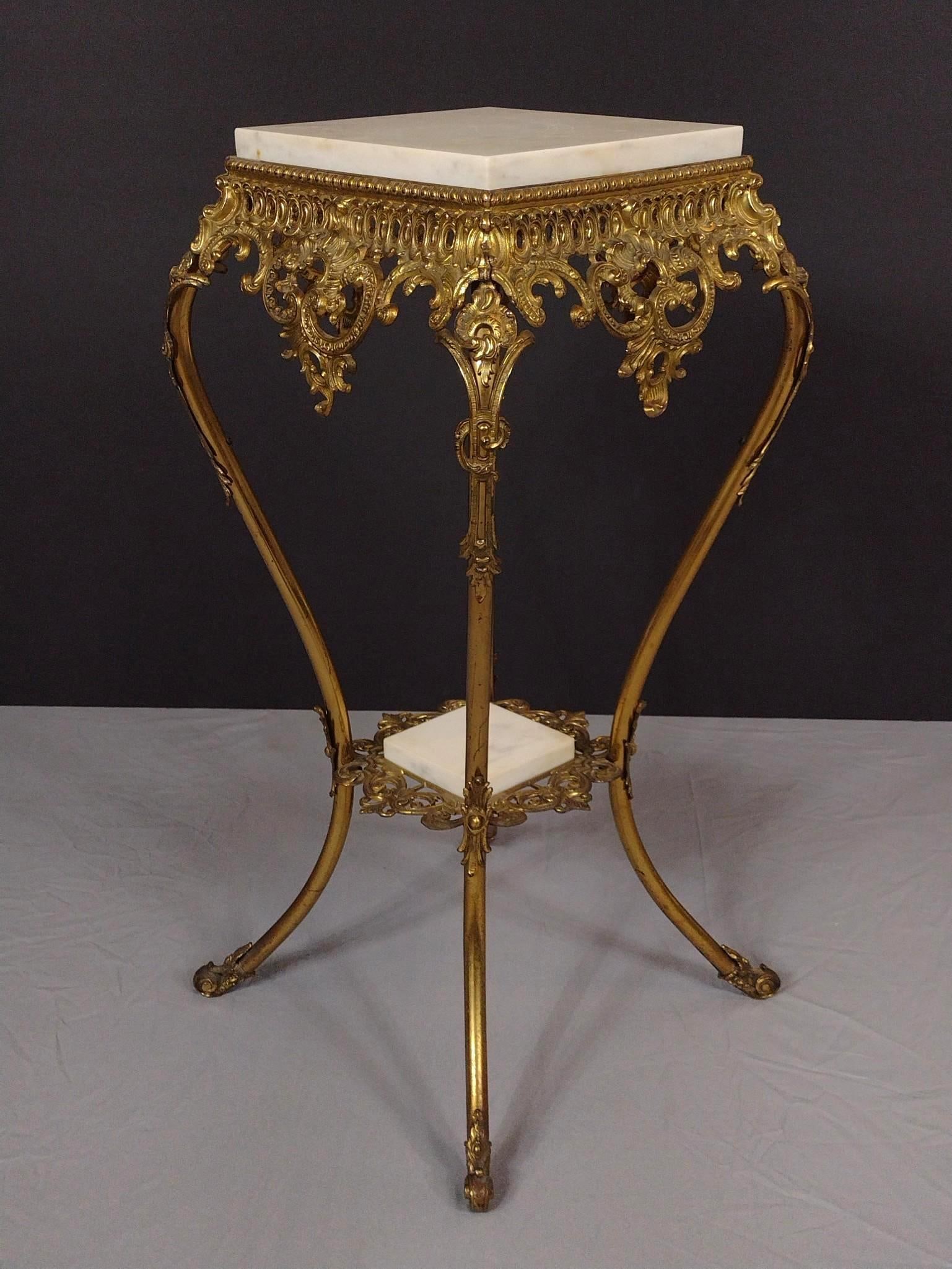 Marble Top Metal Stand (1 of 5)