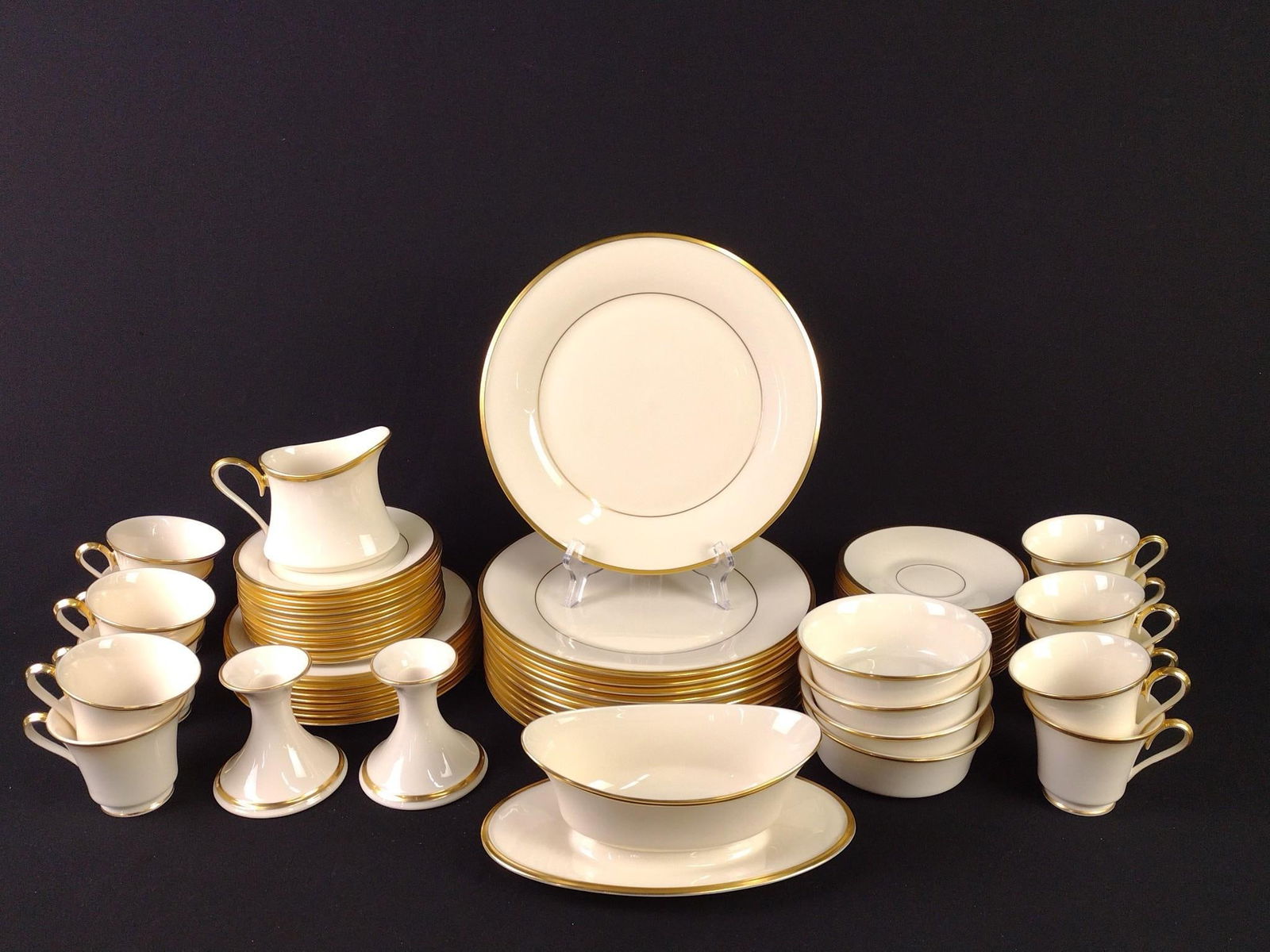 61 Pcs Lenox "Eternal" Dinnerware (1 of 5)