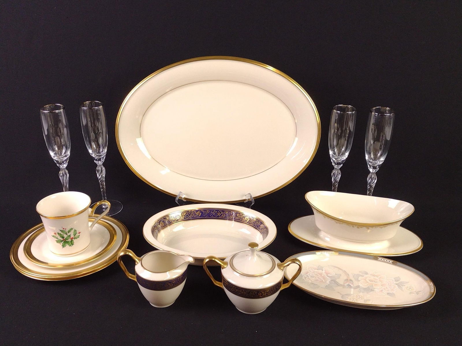 14 Pcs Lenox Ceramics and Glassware (1 of 9)