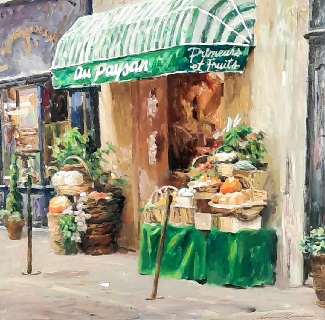 Leonard Wren "Au Paysan" Ltd Ed Print on Canvas (1 of 5)