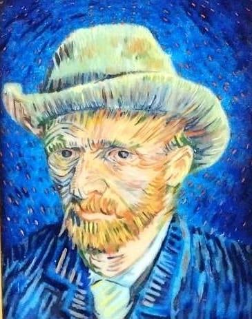 Vincent Van Gogh Self Portrait Enameled Plaque (1 of 3)