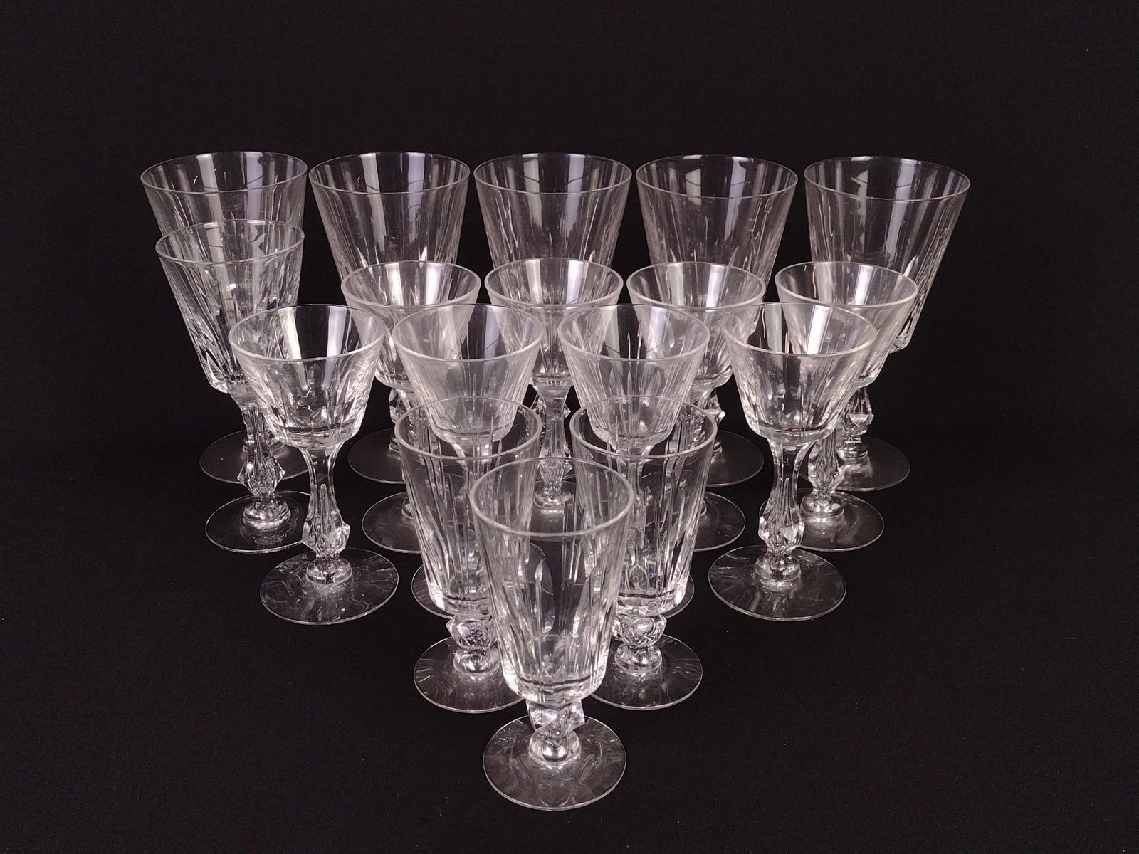 17 Pcs Attributed Waterford Stemware (1 of 7)