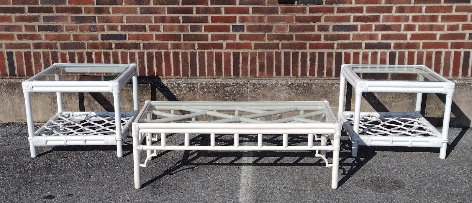 Rattan Coffee & End Table Set (1 of 6)