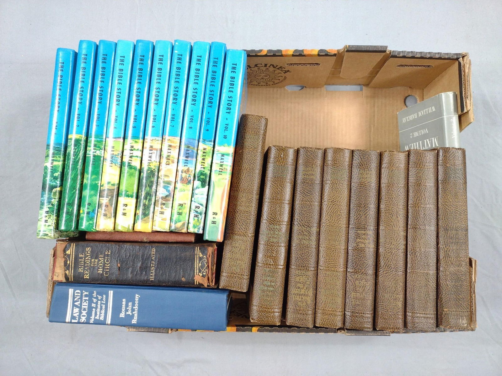 20 Vols Religious and Law Books incl The Bible Story (1 of 3)