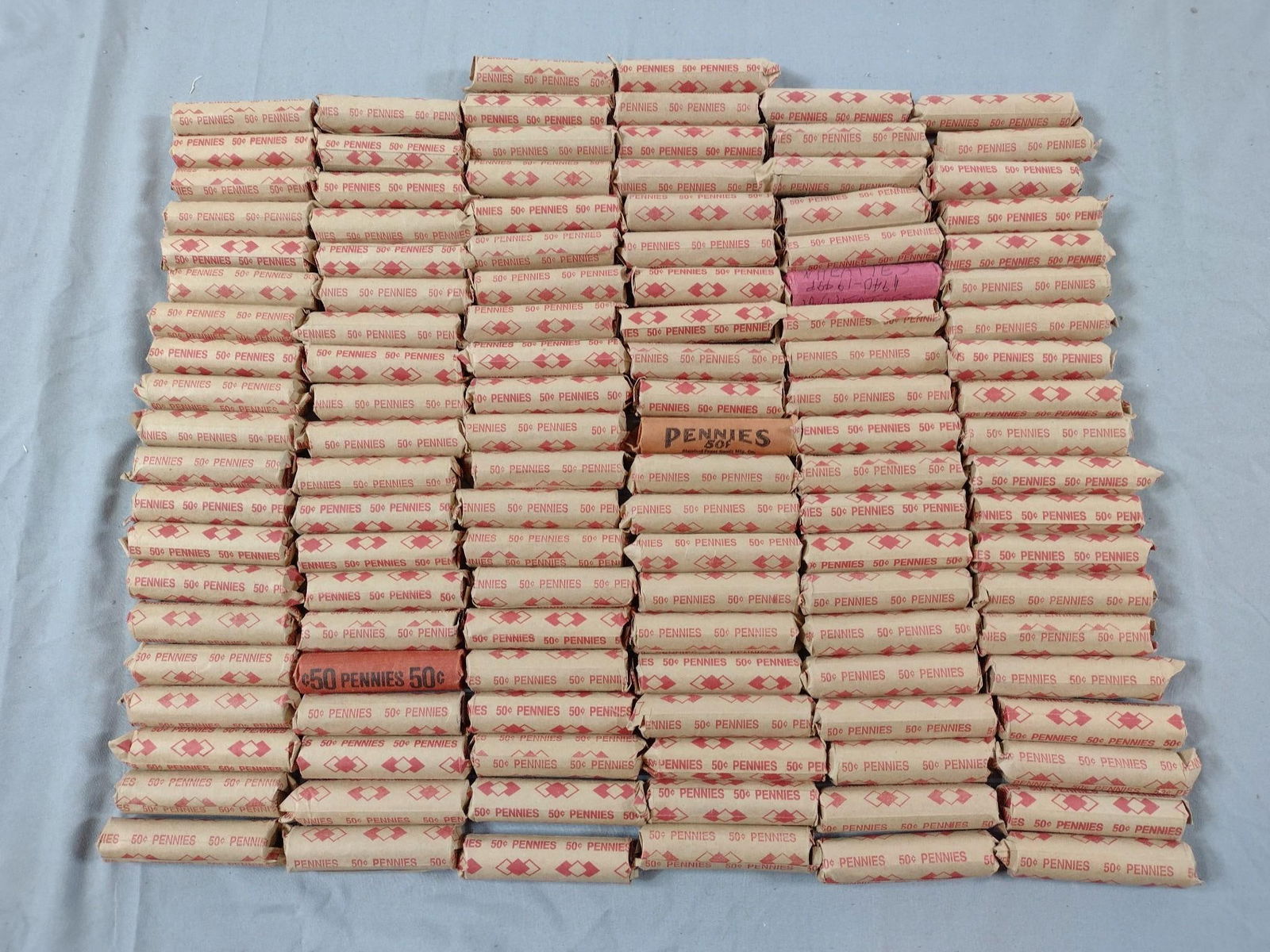 122 Wheat Cent Rolls (1940s-1950s) (1 of 1)