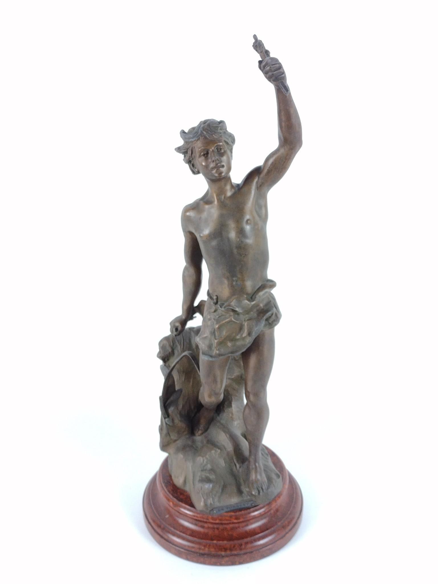 After Adrien Etienne La Source "Acteon" Bronze Sculpture (1 of 6)