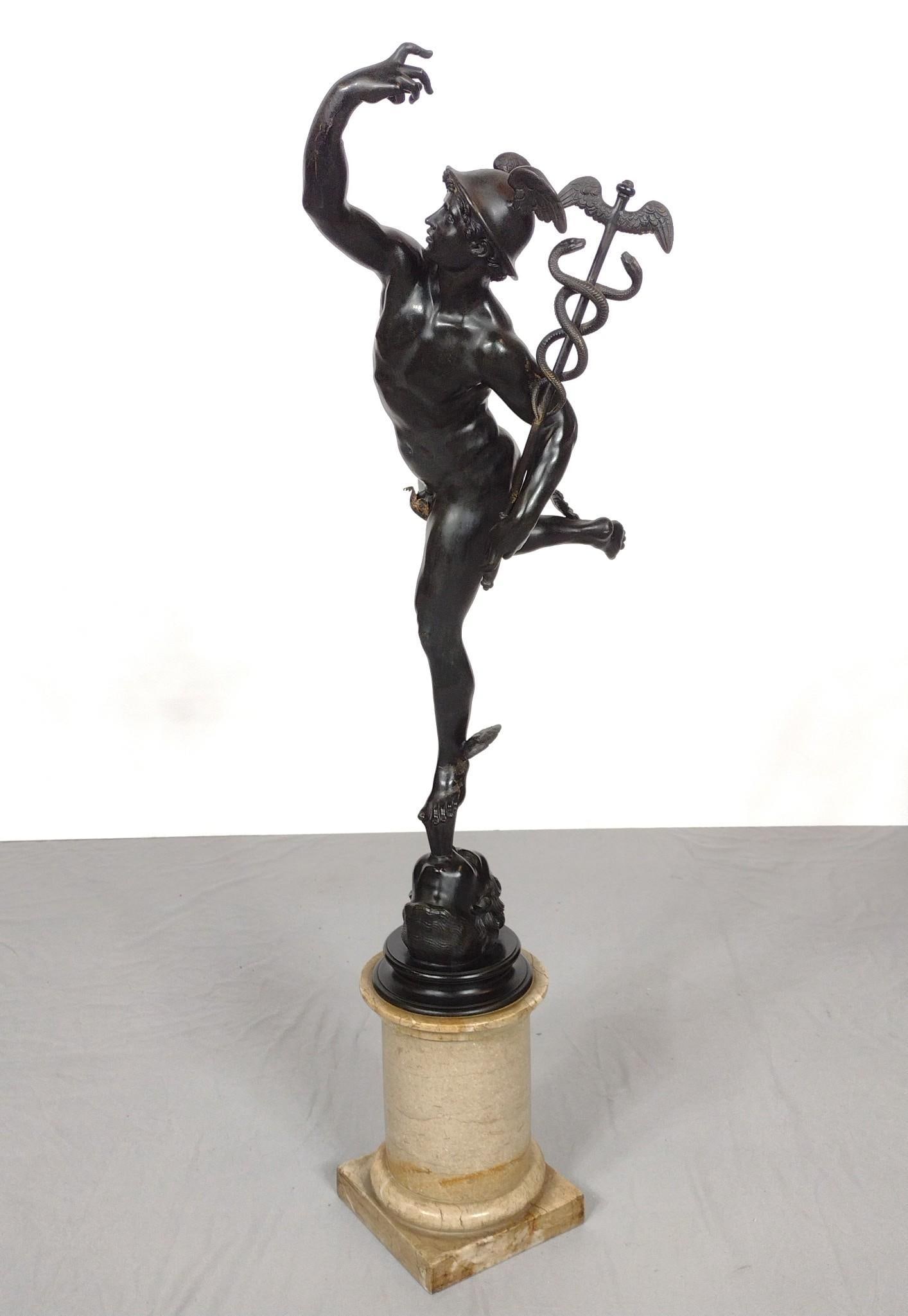 Mercury Standing on the Breath of Zeus Bronze (1 of 9)