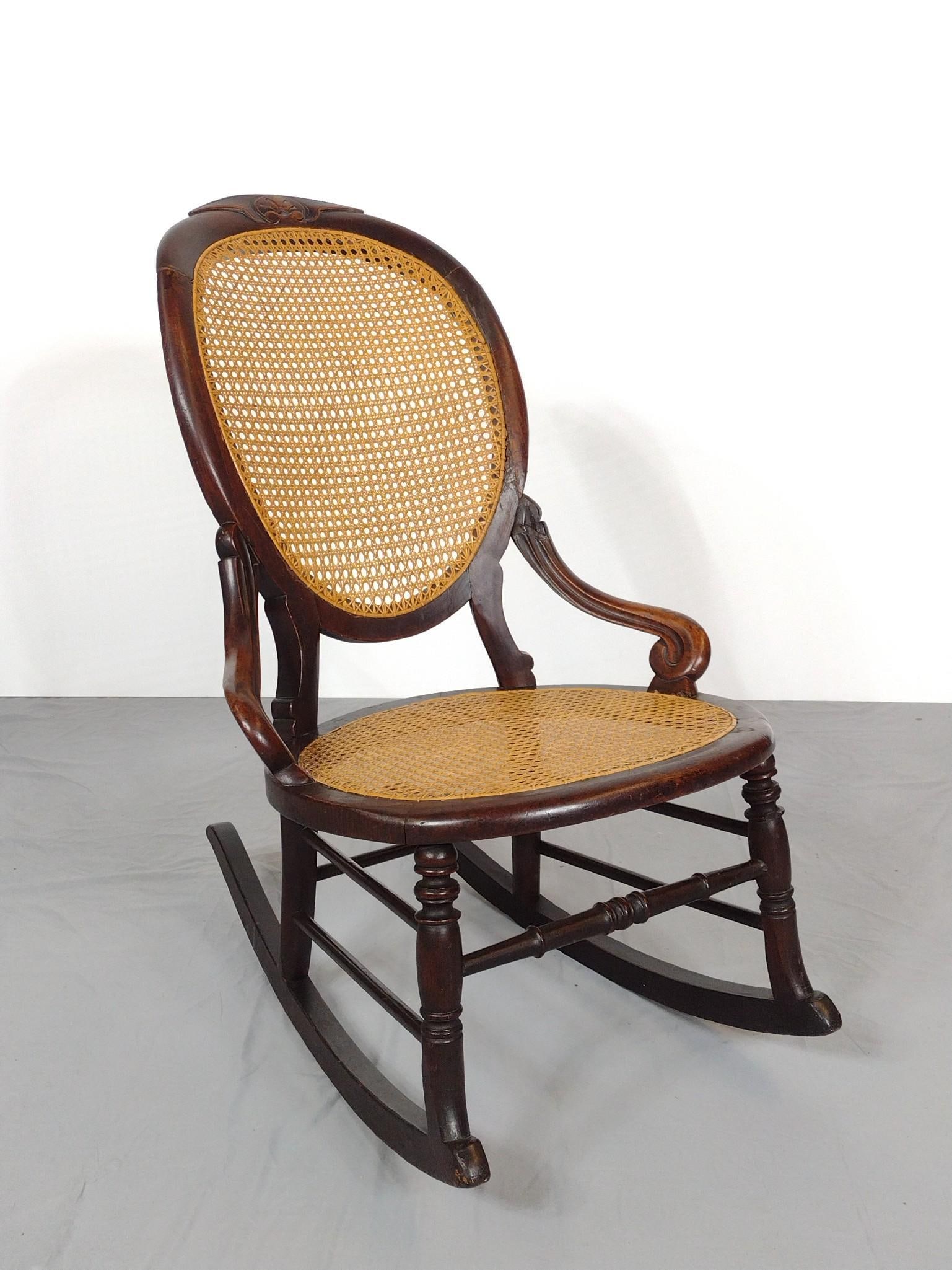 Cane Seated Rocker (1 of 5)
