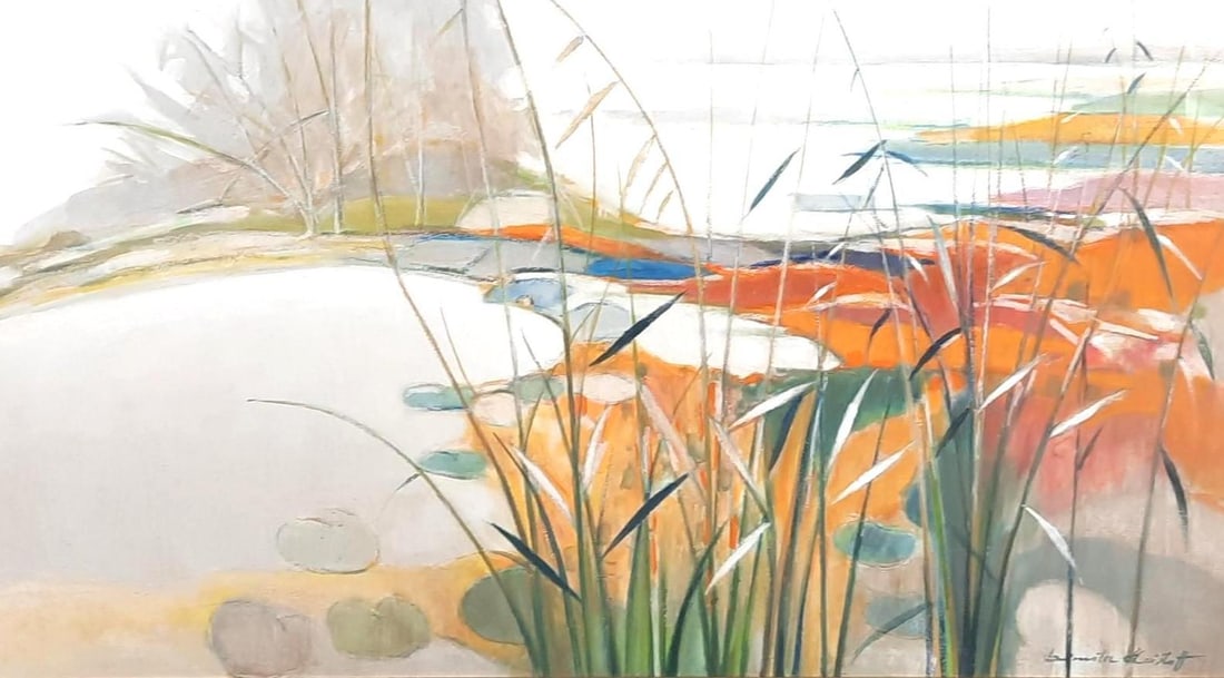 Signed Oversized Landscape Painting (1 of 3)