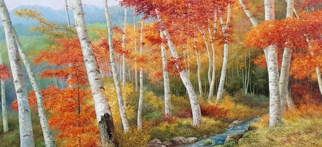 TH Oversized Fall Landscape Painting (1 of 3)
