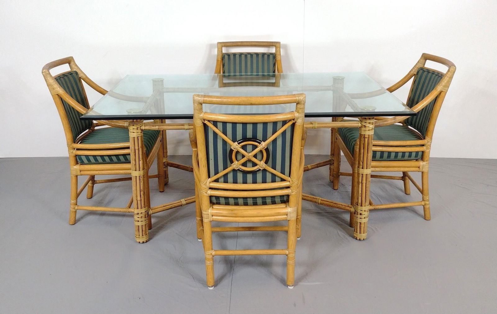 McGuire Glass Top Table & Chair Set (1 of 12)