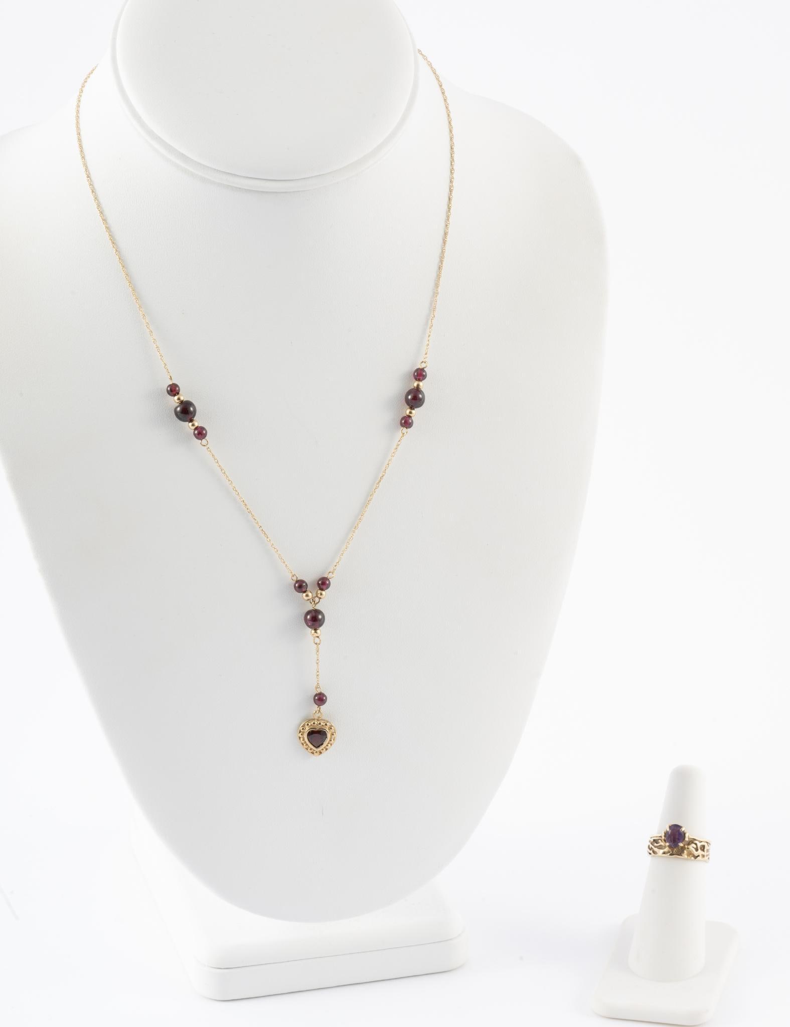 14K Yellow Gold Necklace & Ring (1 of 6)