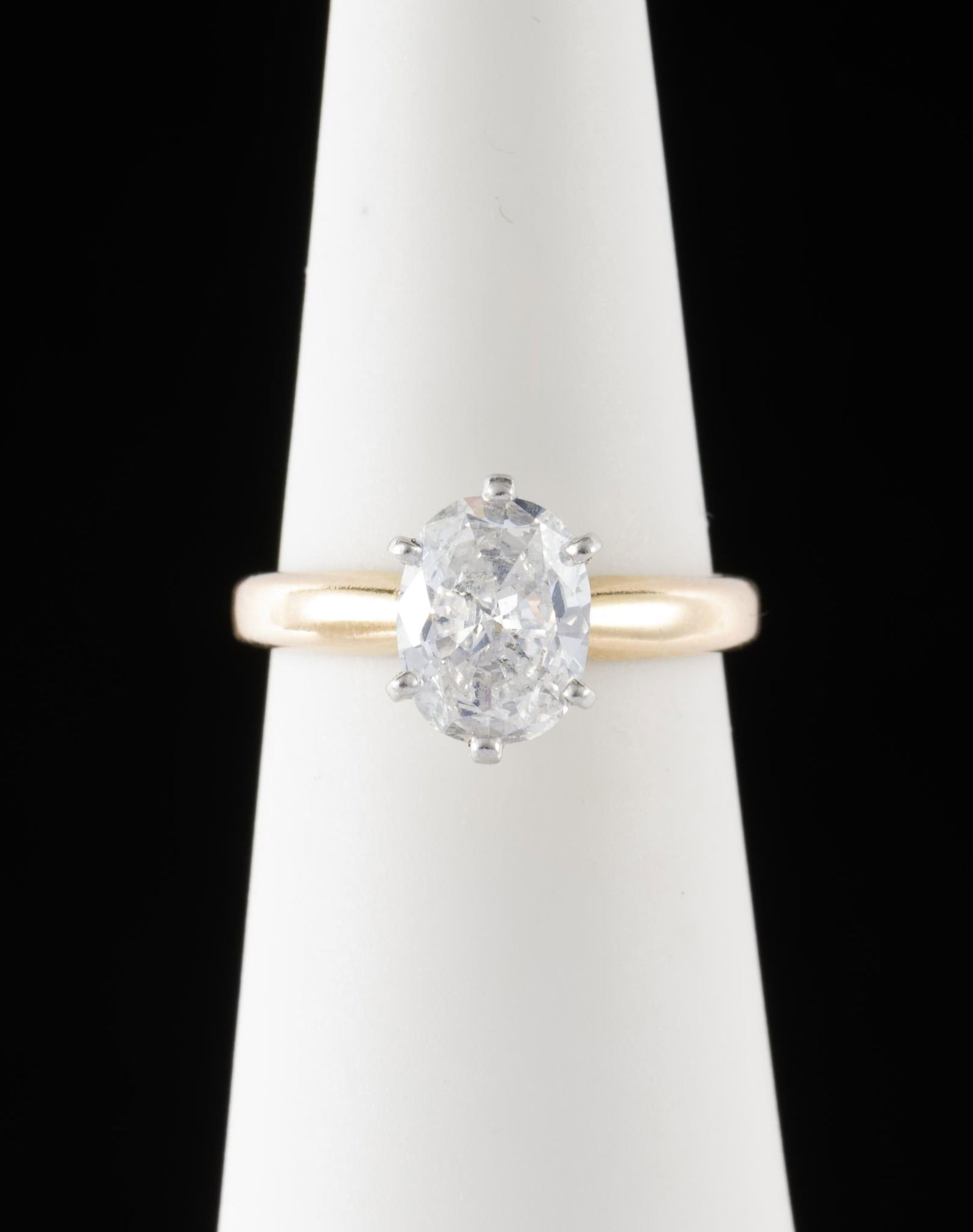 14K Gold & 1.6 Ct Diamond Solitaire Ring (1 of 4)
