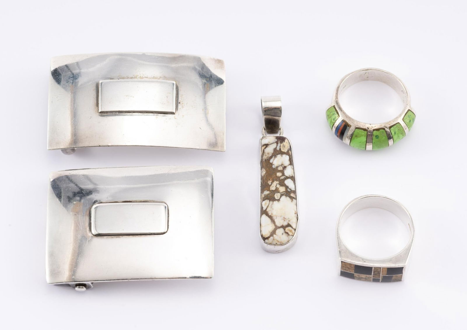 Sterling Native American Contemporary Rings & Belt Buckles (1 of 12)