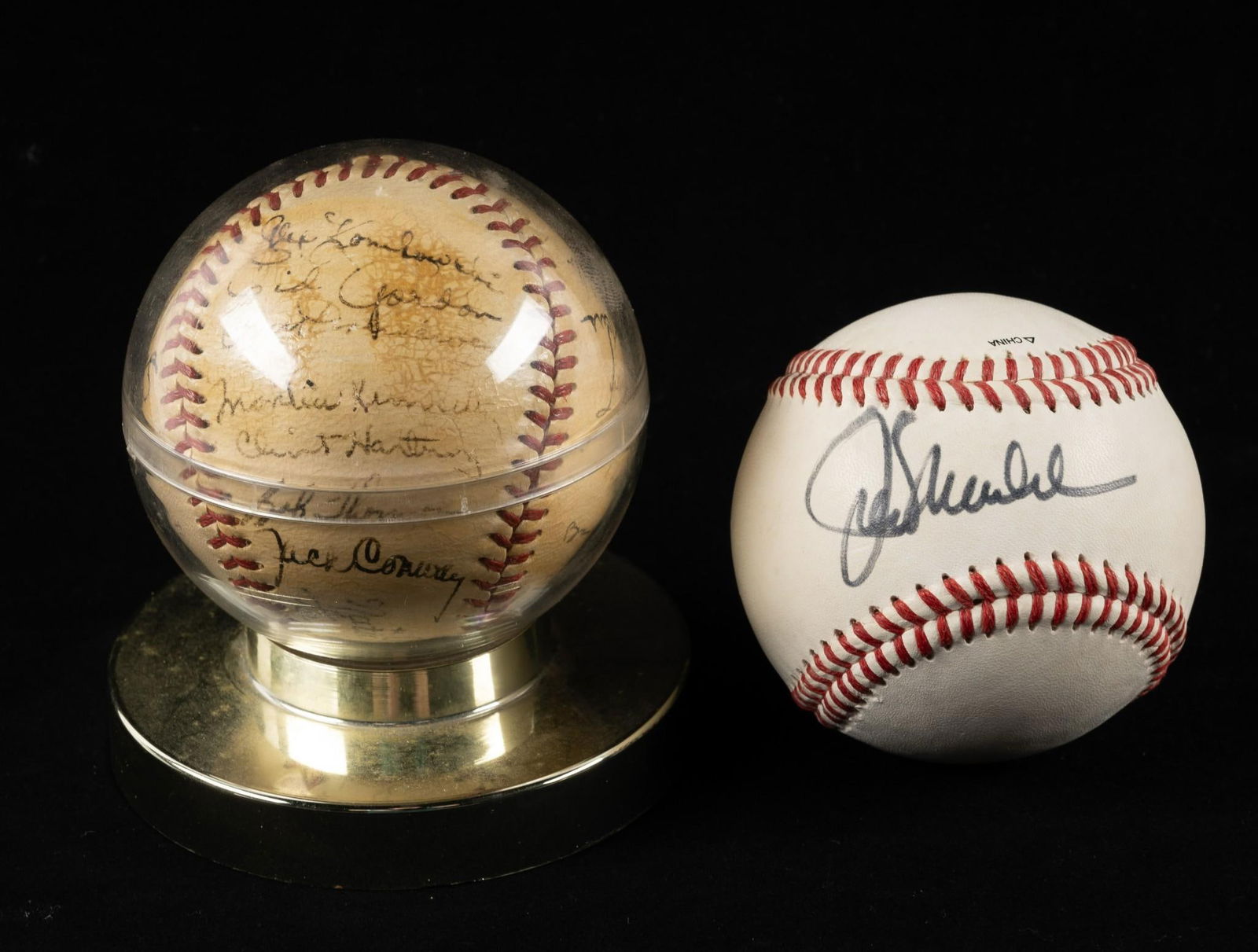 Joe Maddon & New York Giants Team Signed Baseballs (1 of 8)