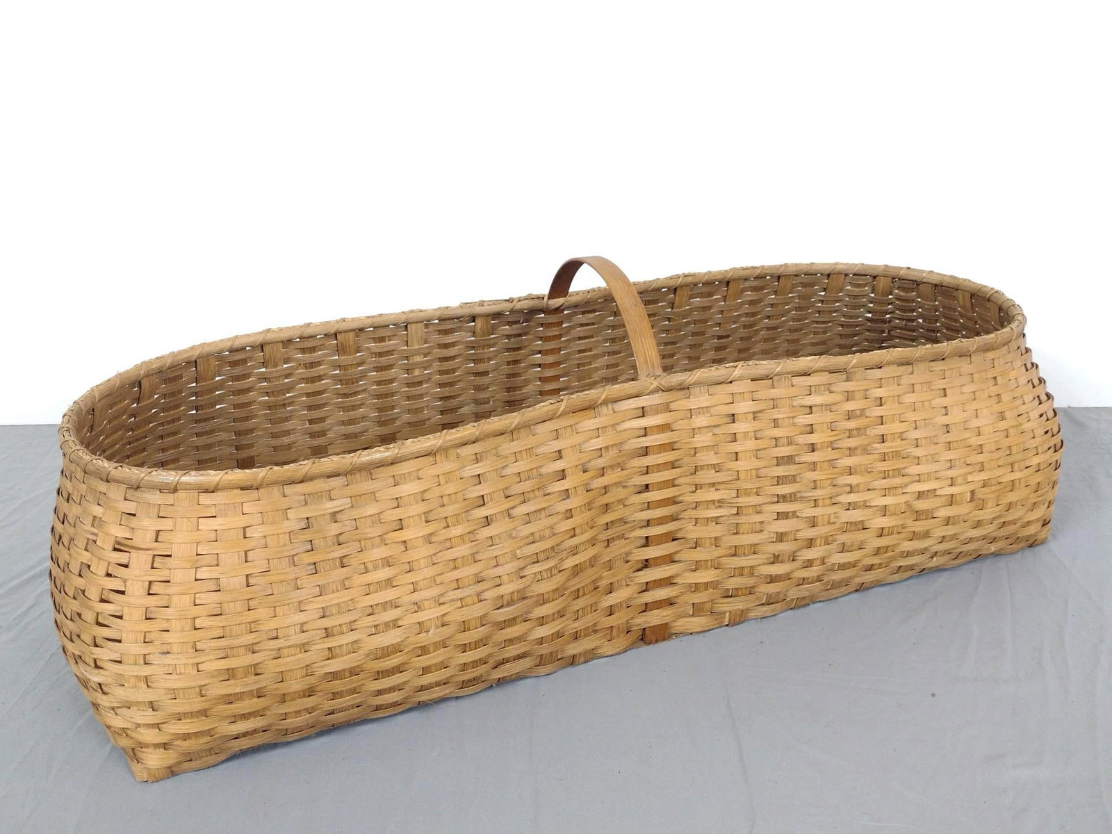Double Buttocks Basket: NOT ELIGIBLE FOR IN-HOUSE SHIPPING. 44" wide X 14" deep X 15" high.