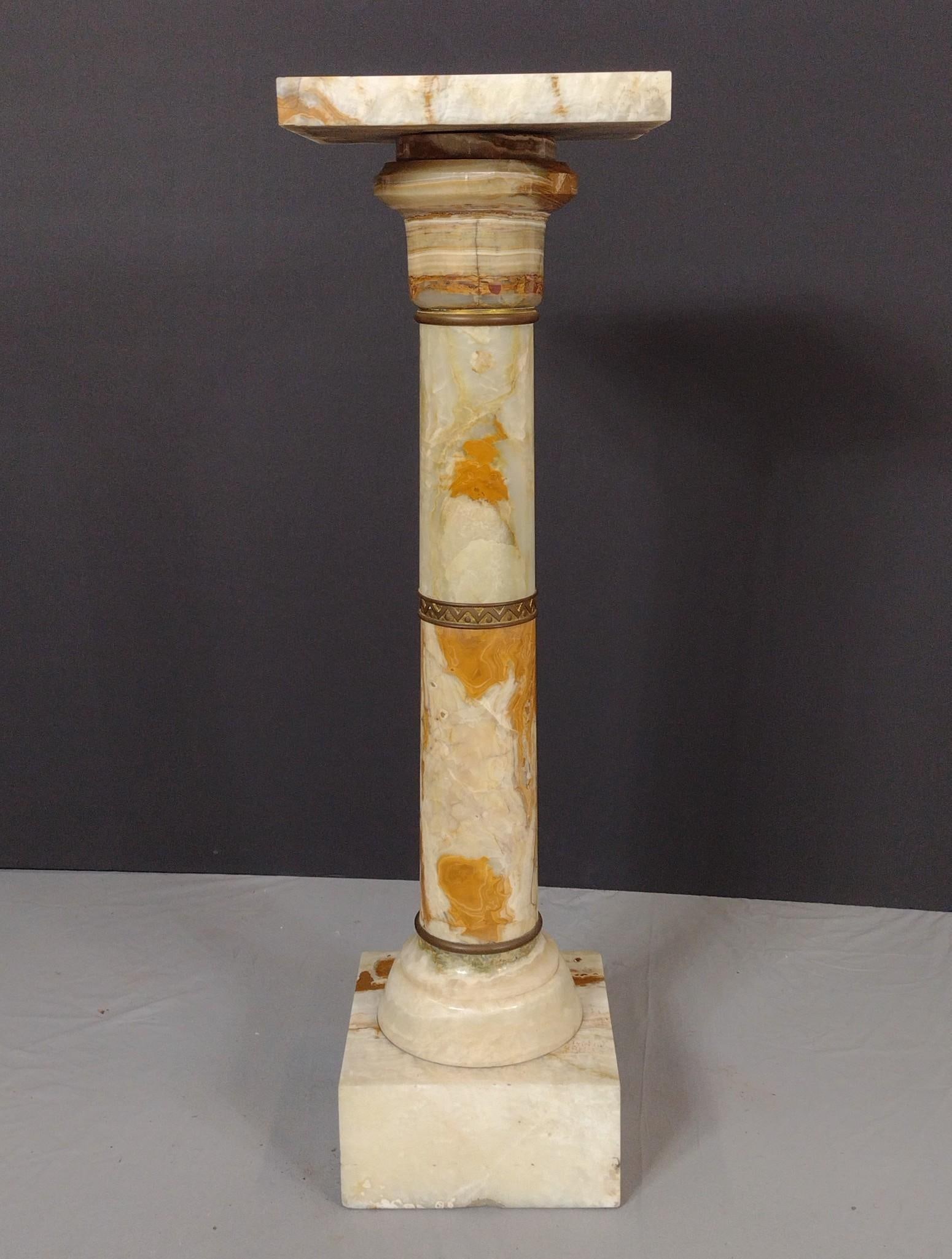 Two Part Marble Pedestal (1 of 7)
