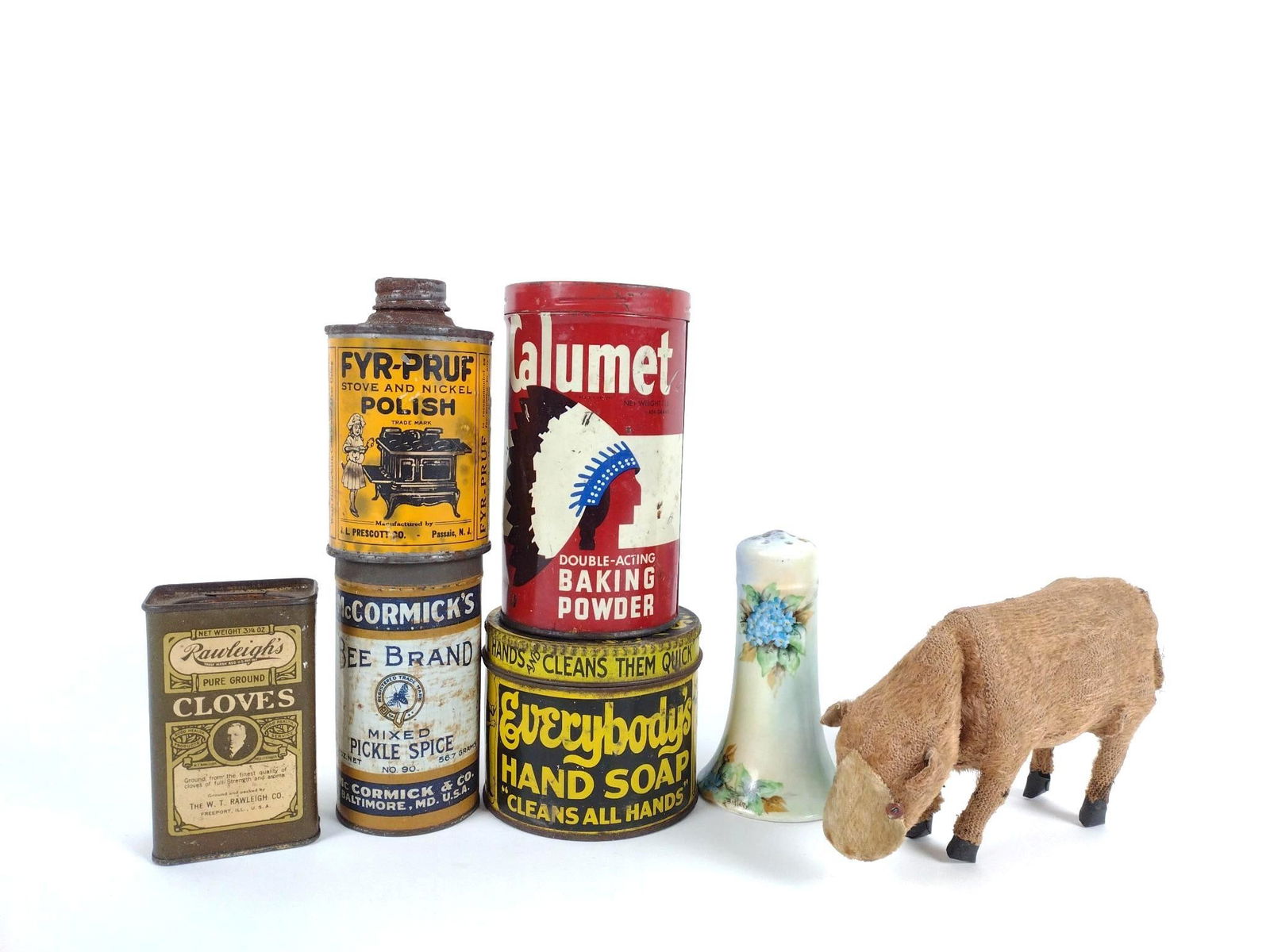 7 Pcs incl Advertising, Donkey and Hat Pin Holder (1 of 4)