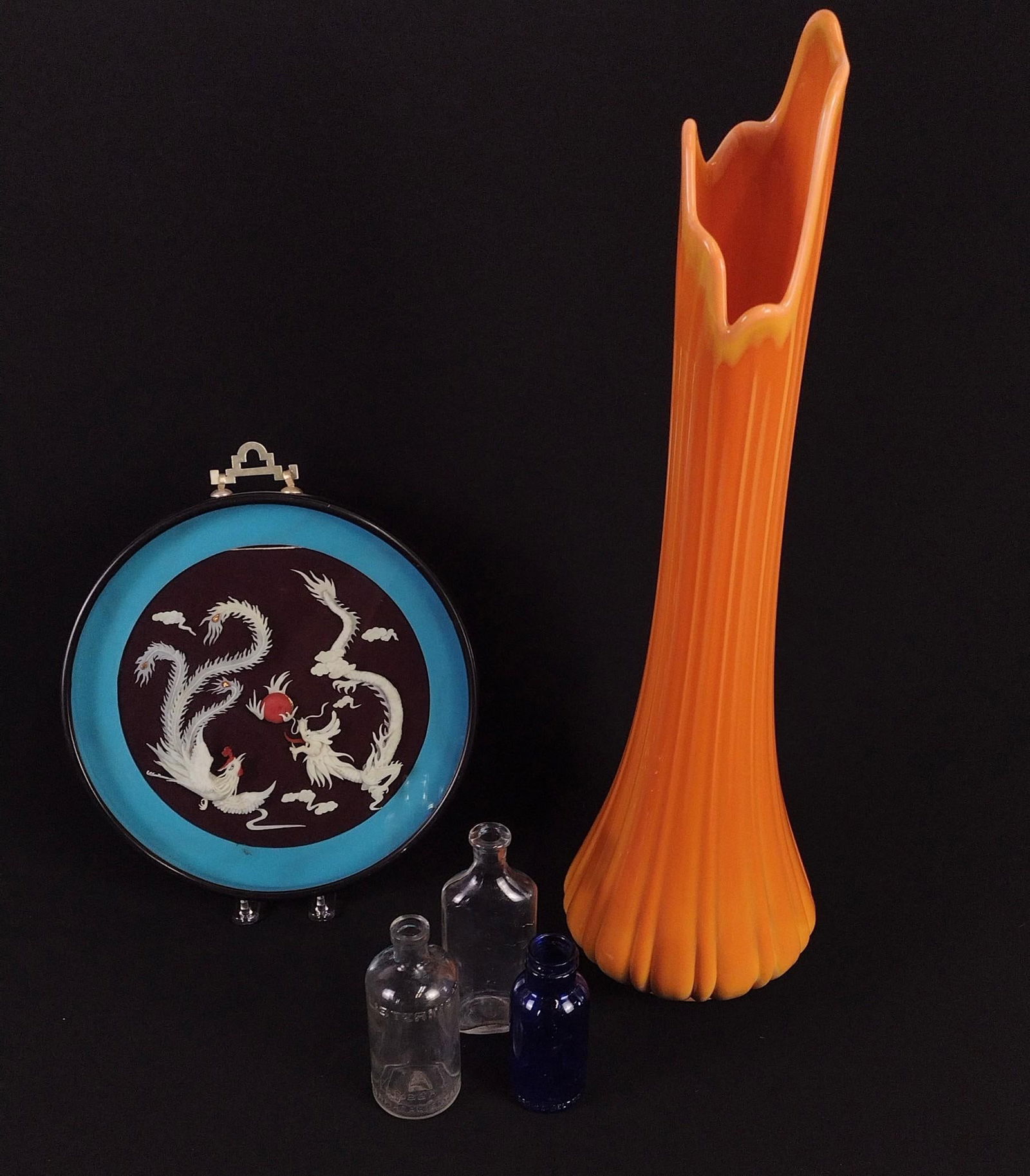 5 Pcs incl Vintage Apothecary Bottles (1 of 5)