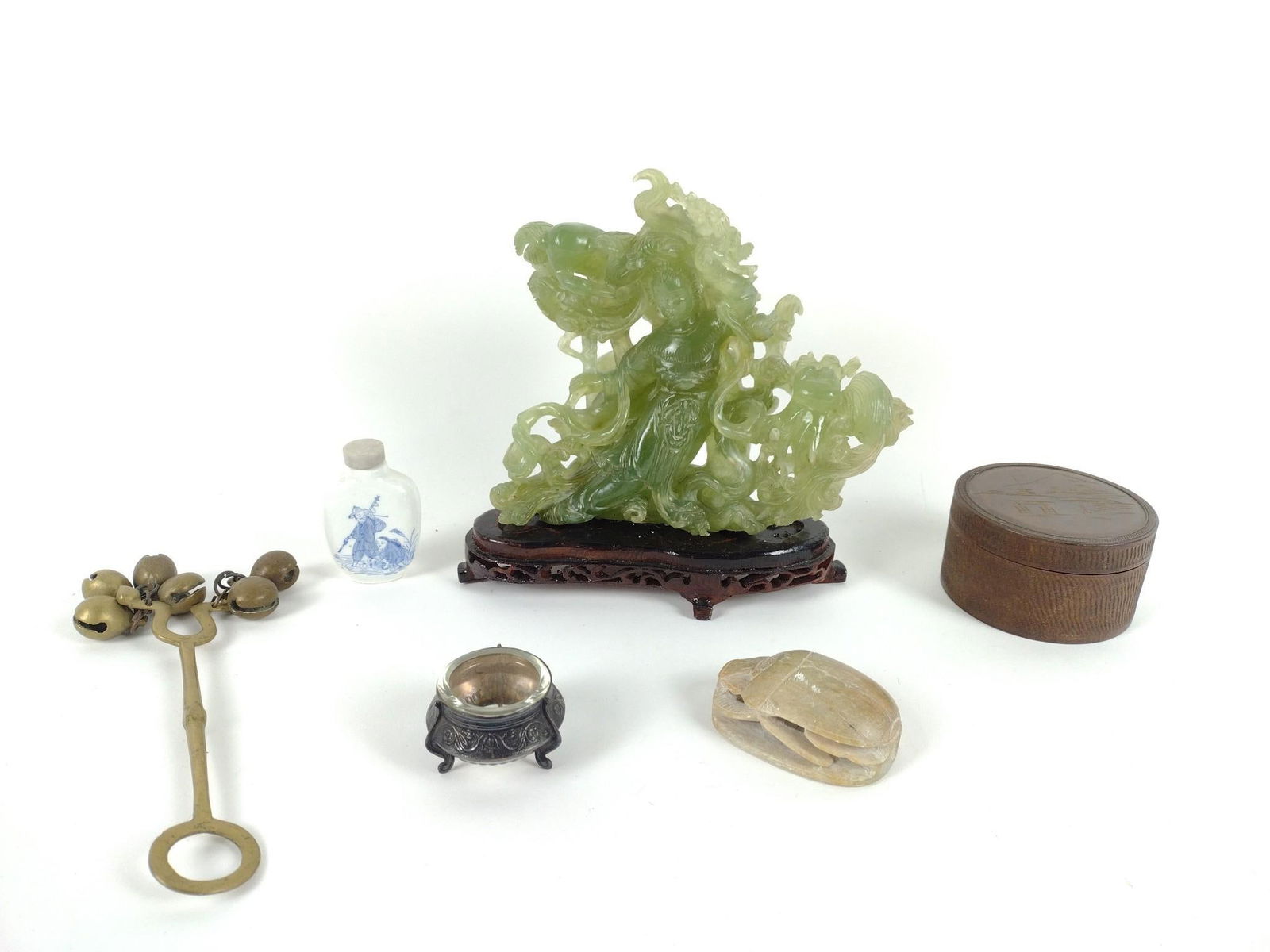6 Asian Articles incl Serpentine Carving (1 of 7)