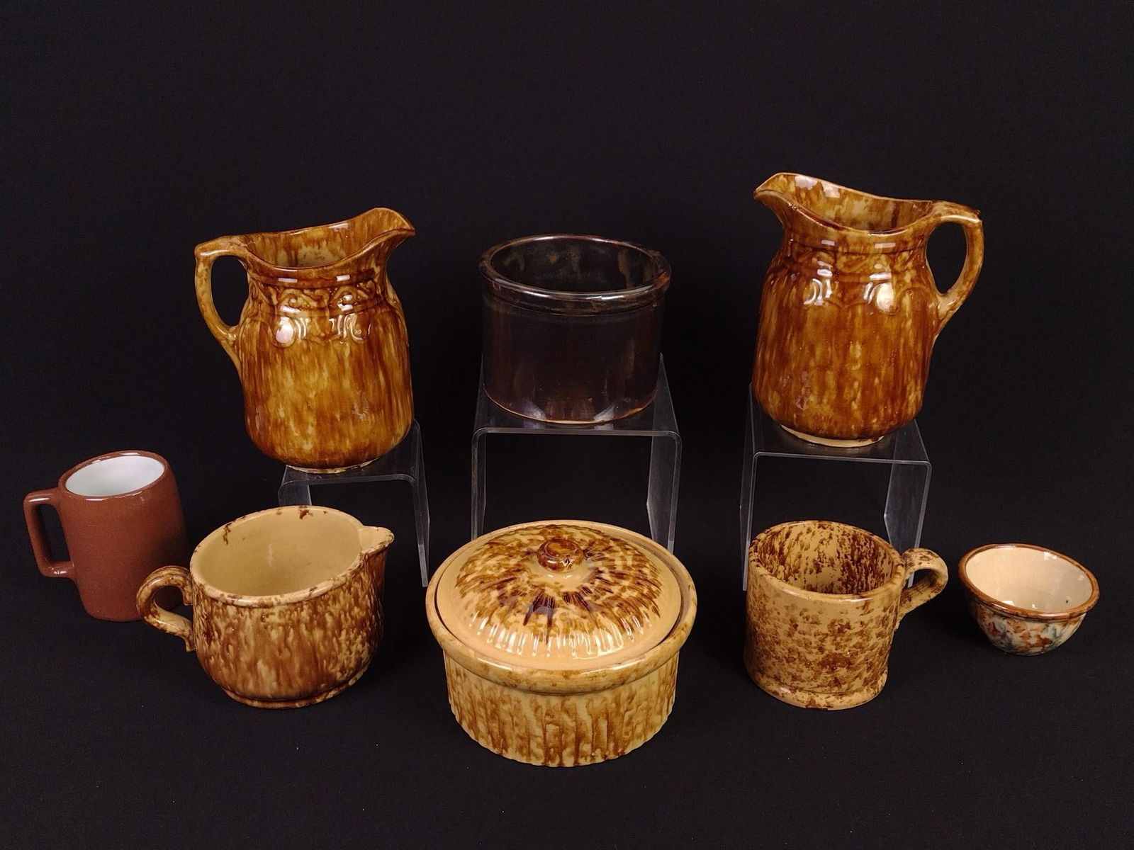 8 Ceramics incl Brown Drip (1 of 5)