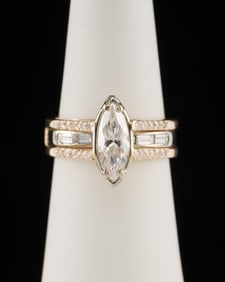 14K Gold & 1.84 CTW Diamond Wedding Set