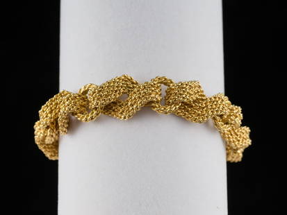 Portuguese 19K Gold Bracelet: DESCRIPTION: Gold bracelet purchased in Portugal, 19.2 karat gold. Hallmarked for maker with insect hallmark. MEASUREMENTS: 53.8 grams. 7" long. CONDITION: Very light wear.