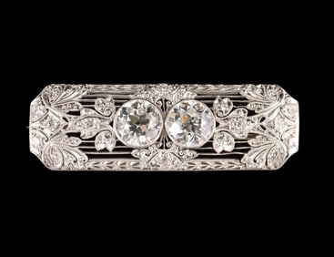 Platinum & 2.75 CTW Diamond Brooch