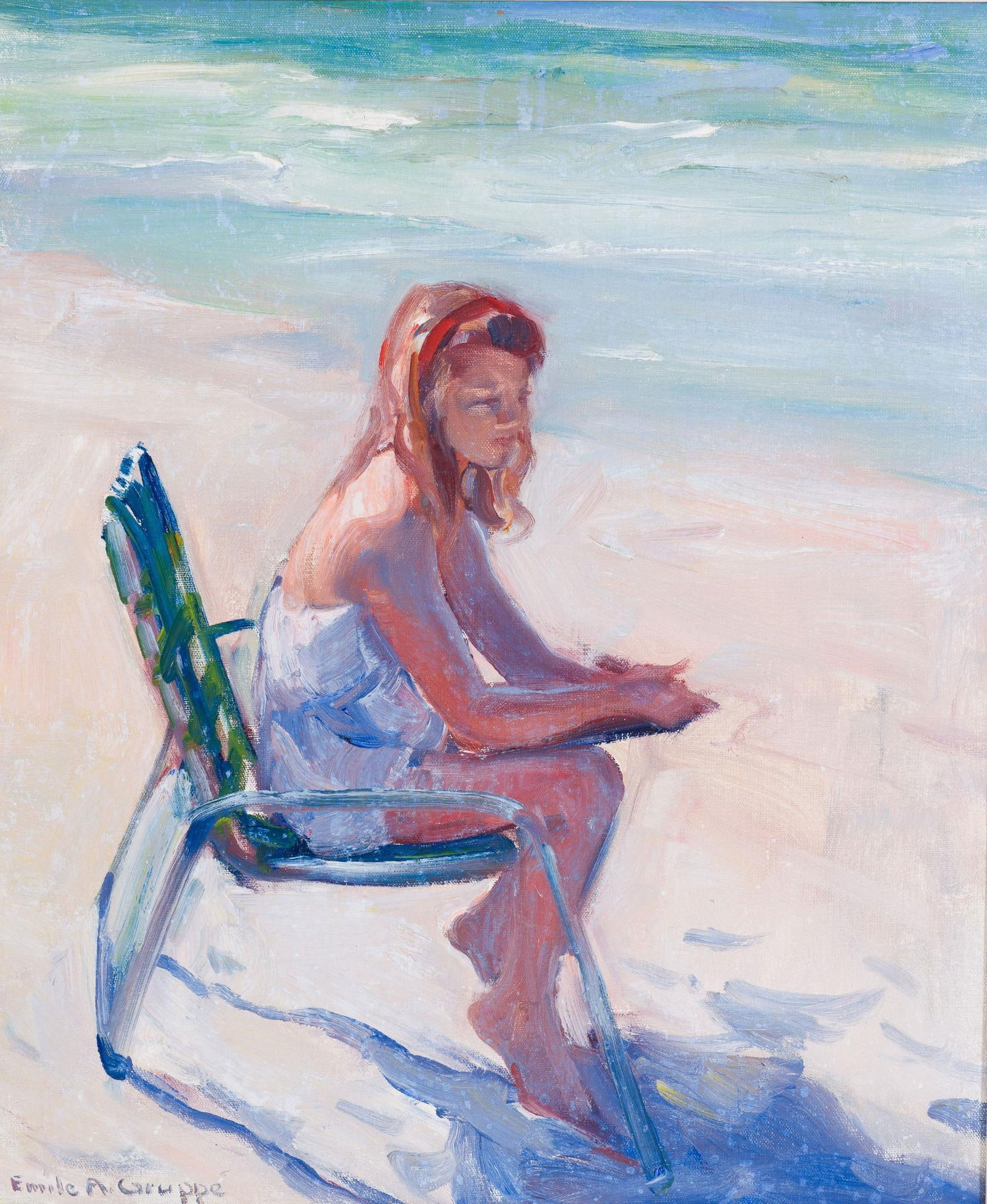 Emile Albert Gruppe 1896 - 1978 Oil On Canvas Naples Florida (1 of 4)