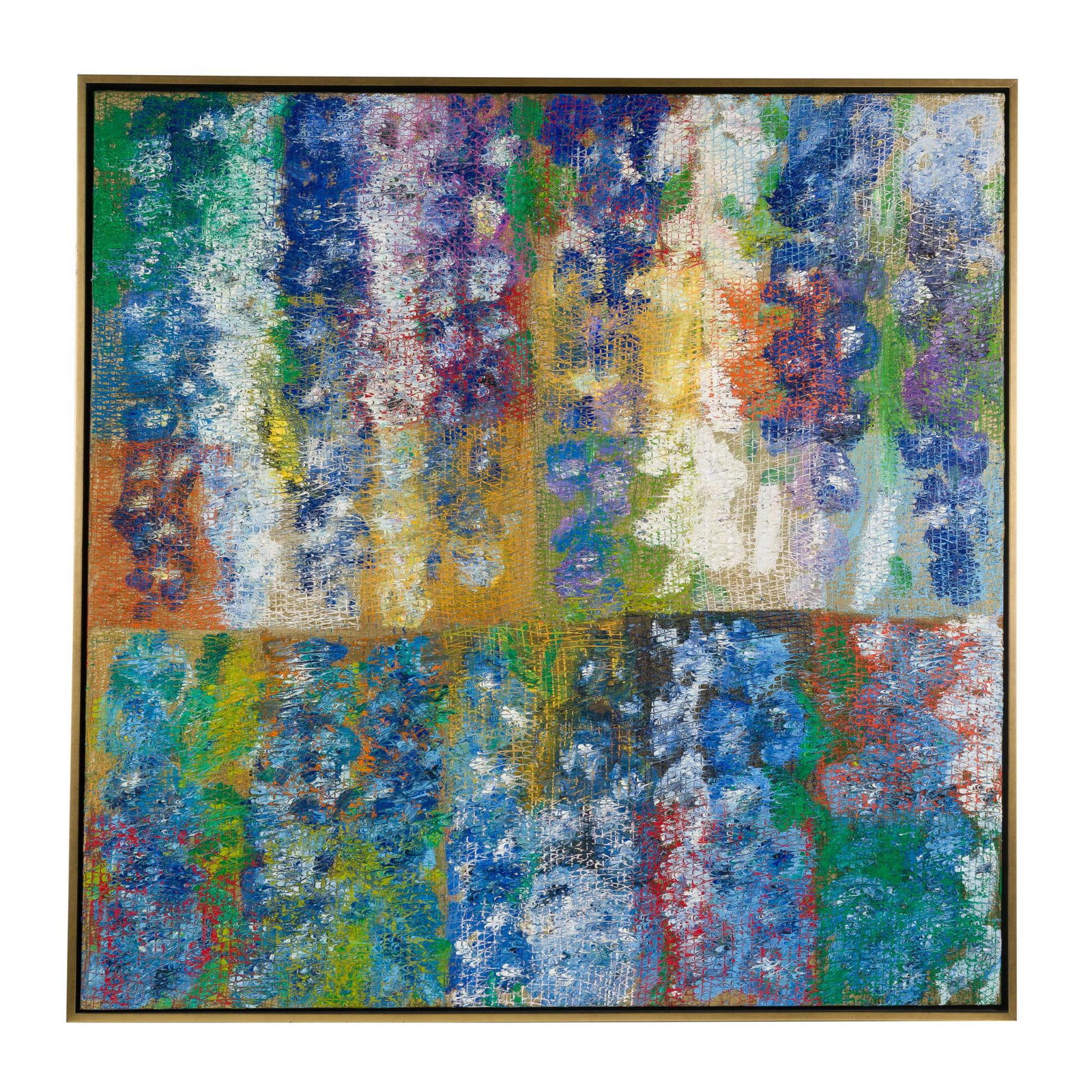 Hunt Slonem Oil On Canvas Dendrobiums And Delphiniums (1 of 3)