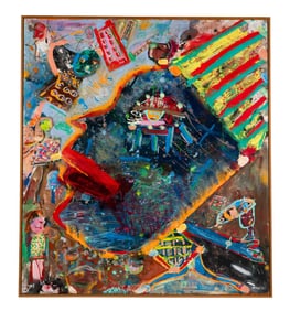 George J. McNeil Oil On Canvas