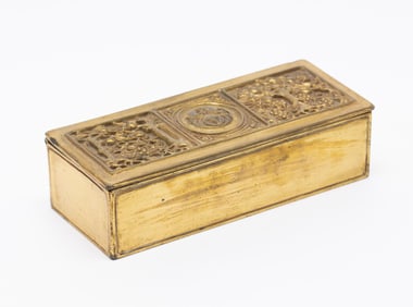 Tiffany Studios Bronze Desk Box
