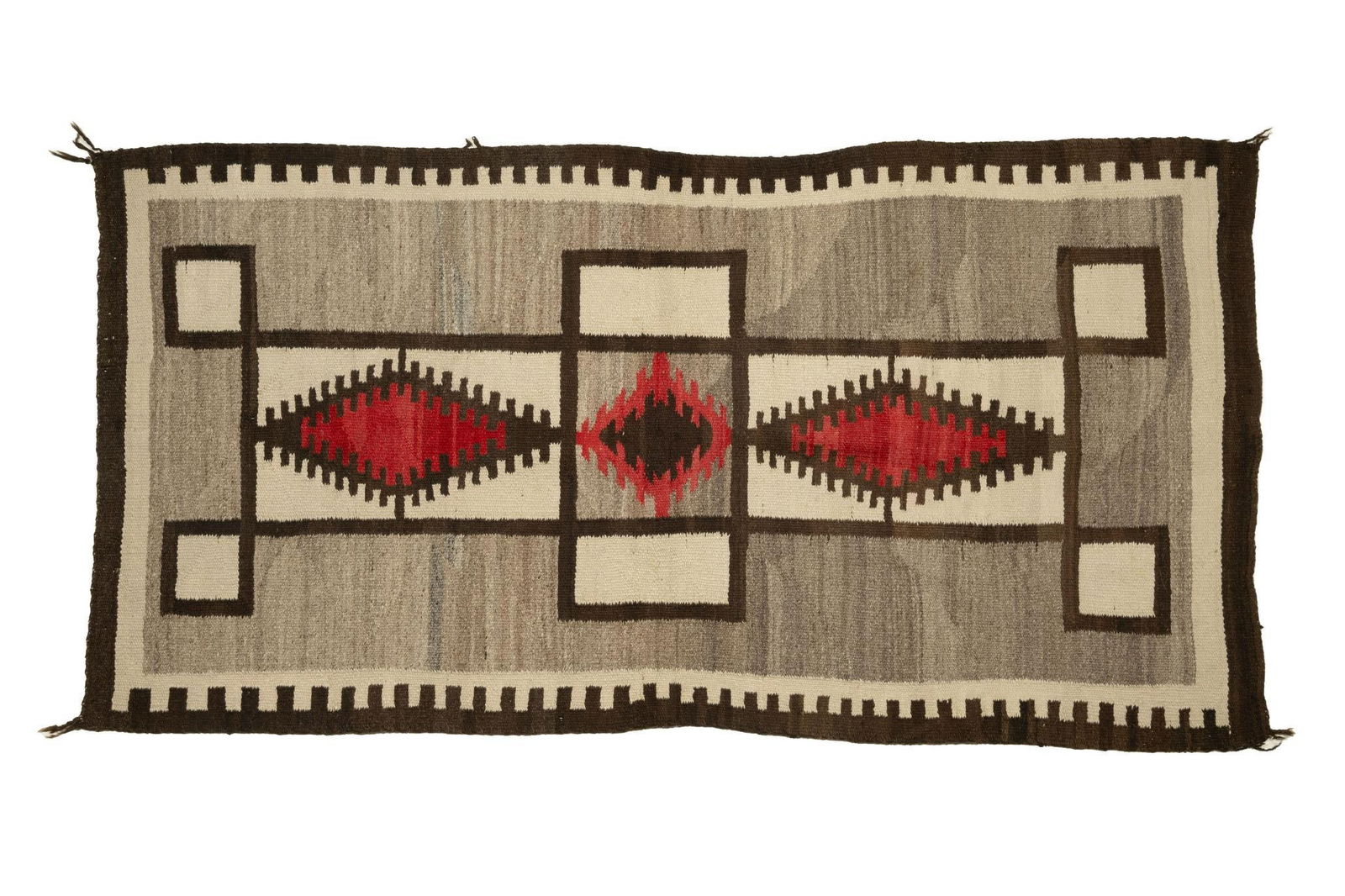 Navajo Eye Dazzler Rug c. 1920s (1 of 3)