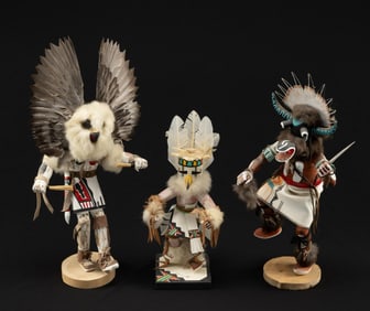 3 Kachina Dolls