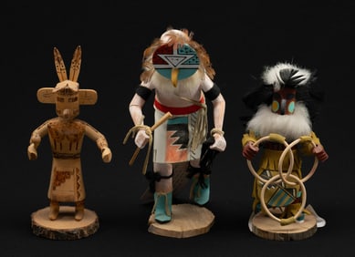3 Small Kachina Dolls