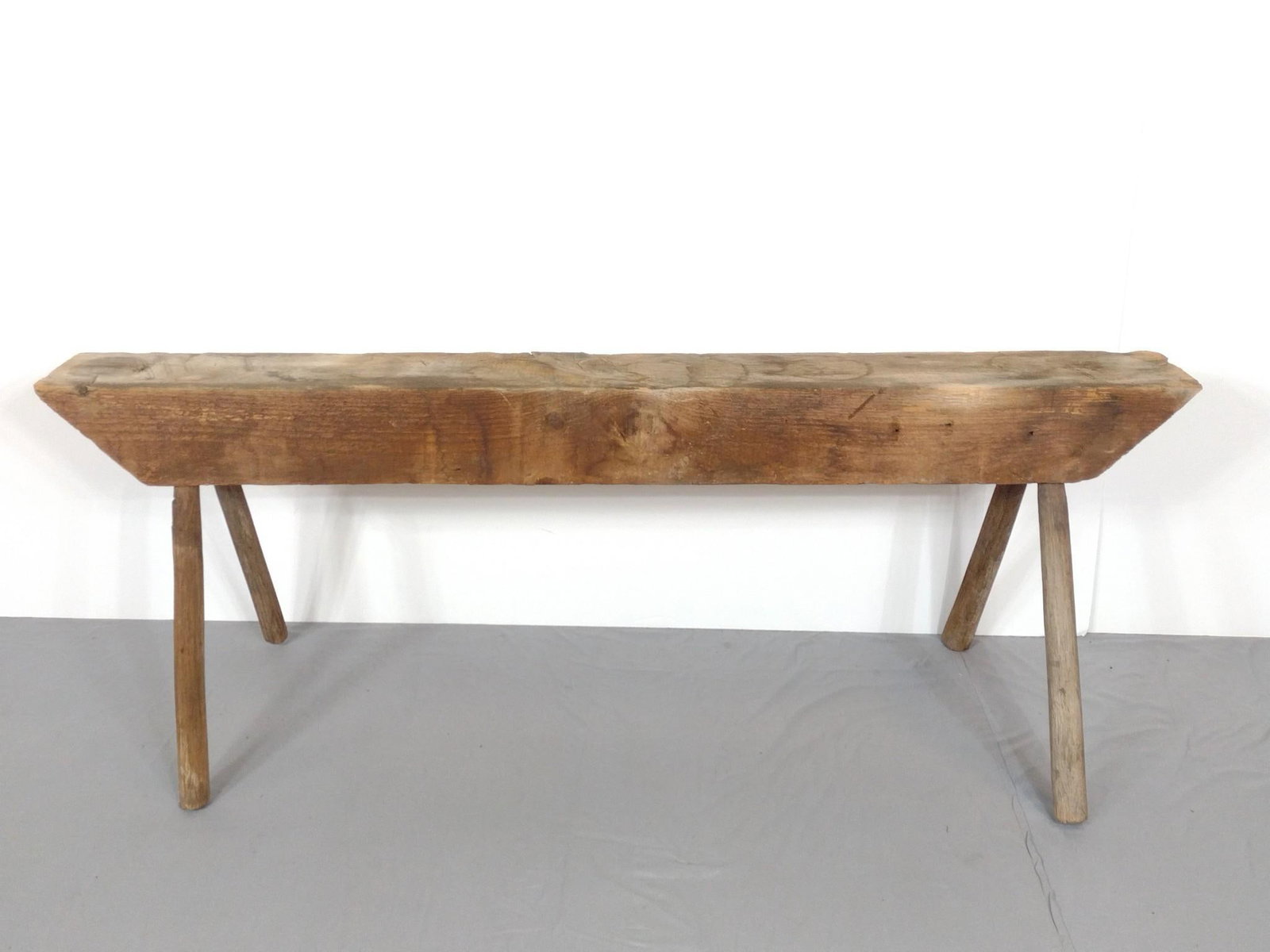 Primitive Bench: NOT ELIGIBLE FOR IN-HOUSE SHIPPING. 67" wide X 24" deep X 24-1/2" high.