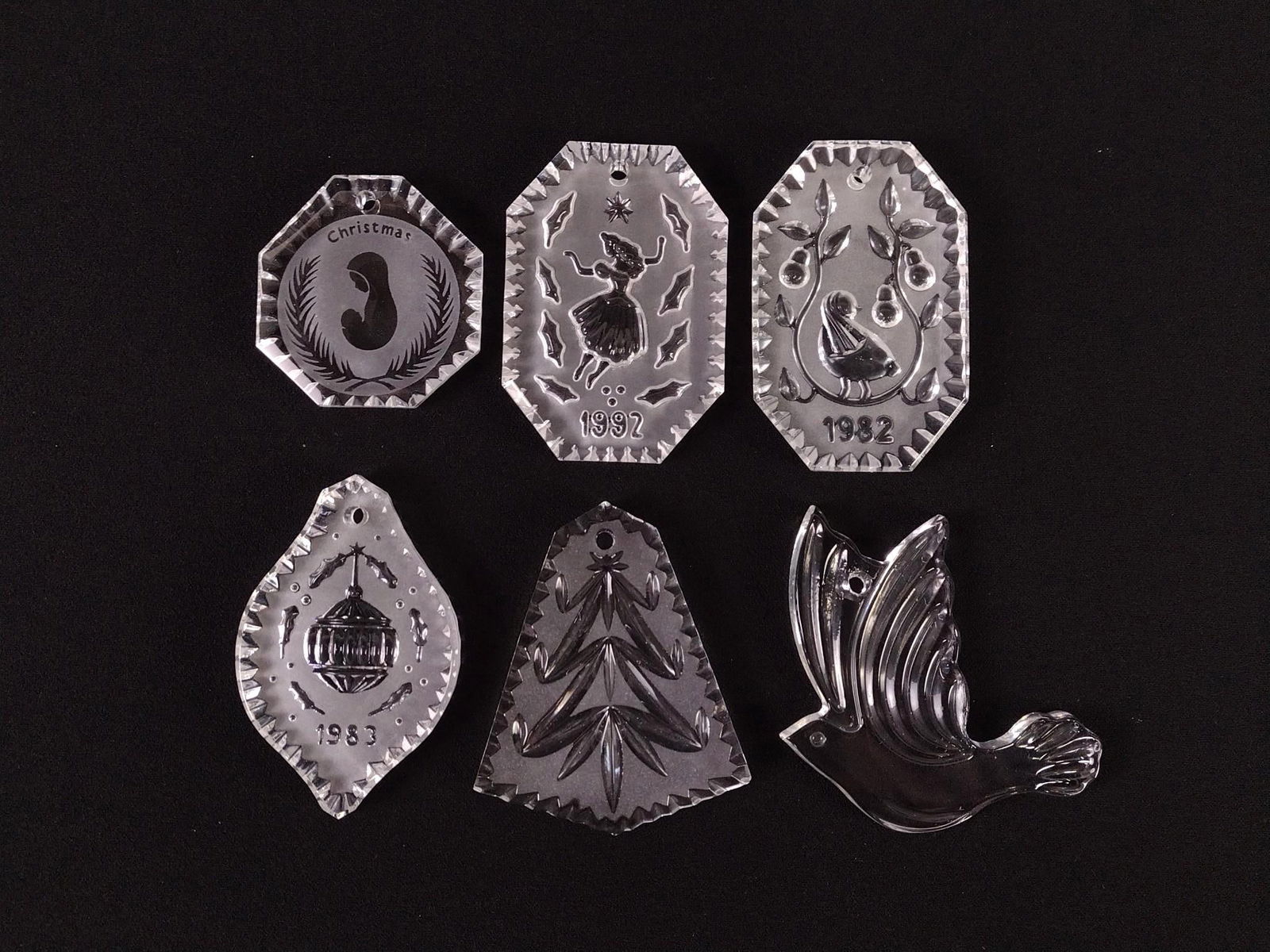 6 Waterford Christmas Ornaments with Boxes (1 of 2)