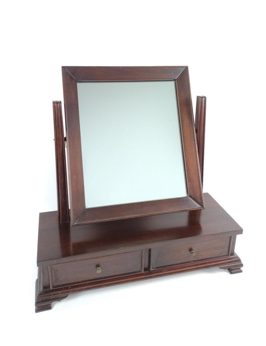 Vintage Shaving Mirror with 2 Drawers (1 of 4)