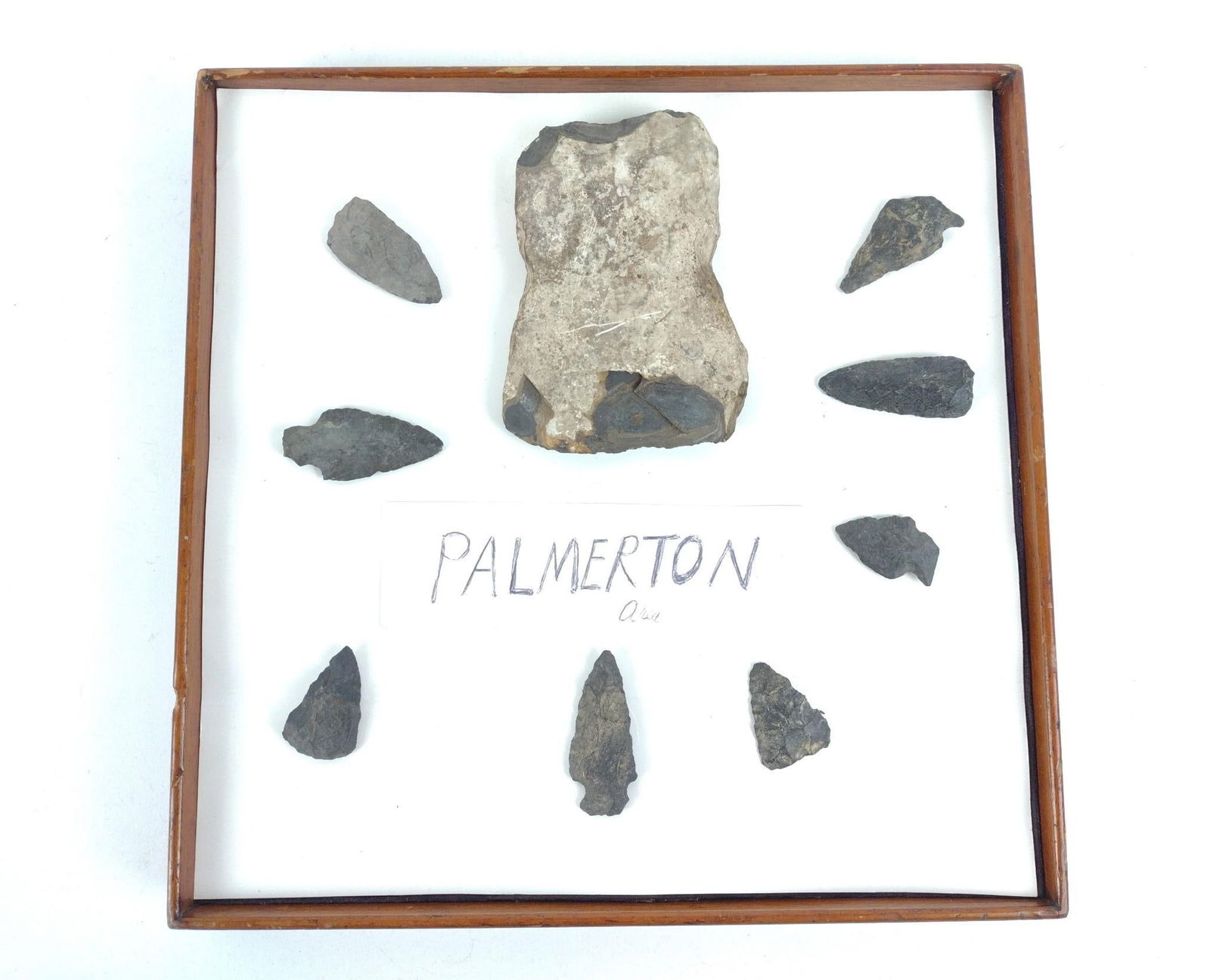 8 Palmerton Arrowheads and Stone Tool Head (1 of 5)